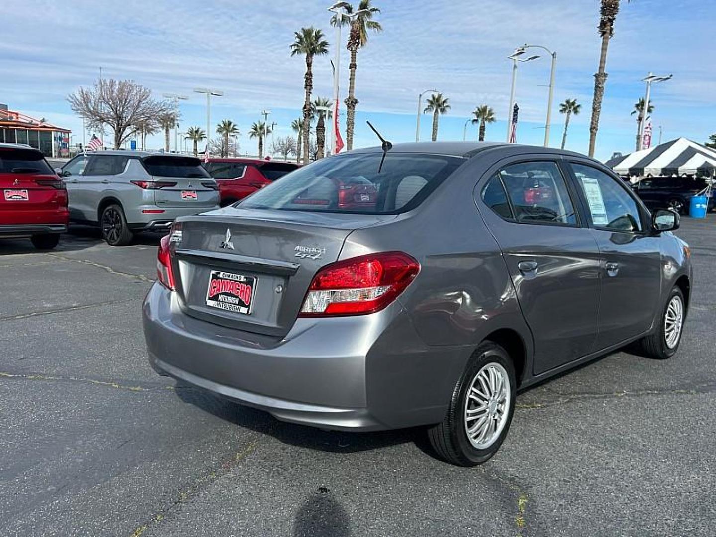 2017 GRAY Mitsubishi Mirage G4 (ML32F3FJ2HH) with an 3-Cyl 1.2 Liter engine, Automatic transmission, located at 412 Auto Vista Drive, Palmdale, CA, 93551, (661) 945-0620, 34.592636, -118.136681 - Photo#8