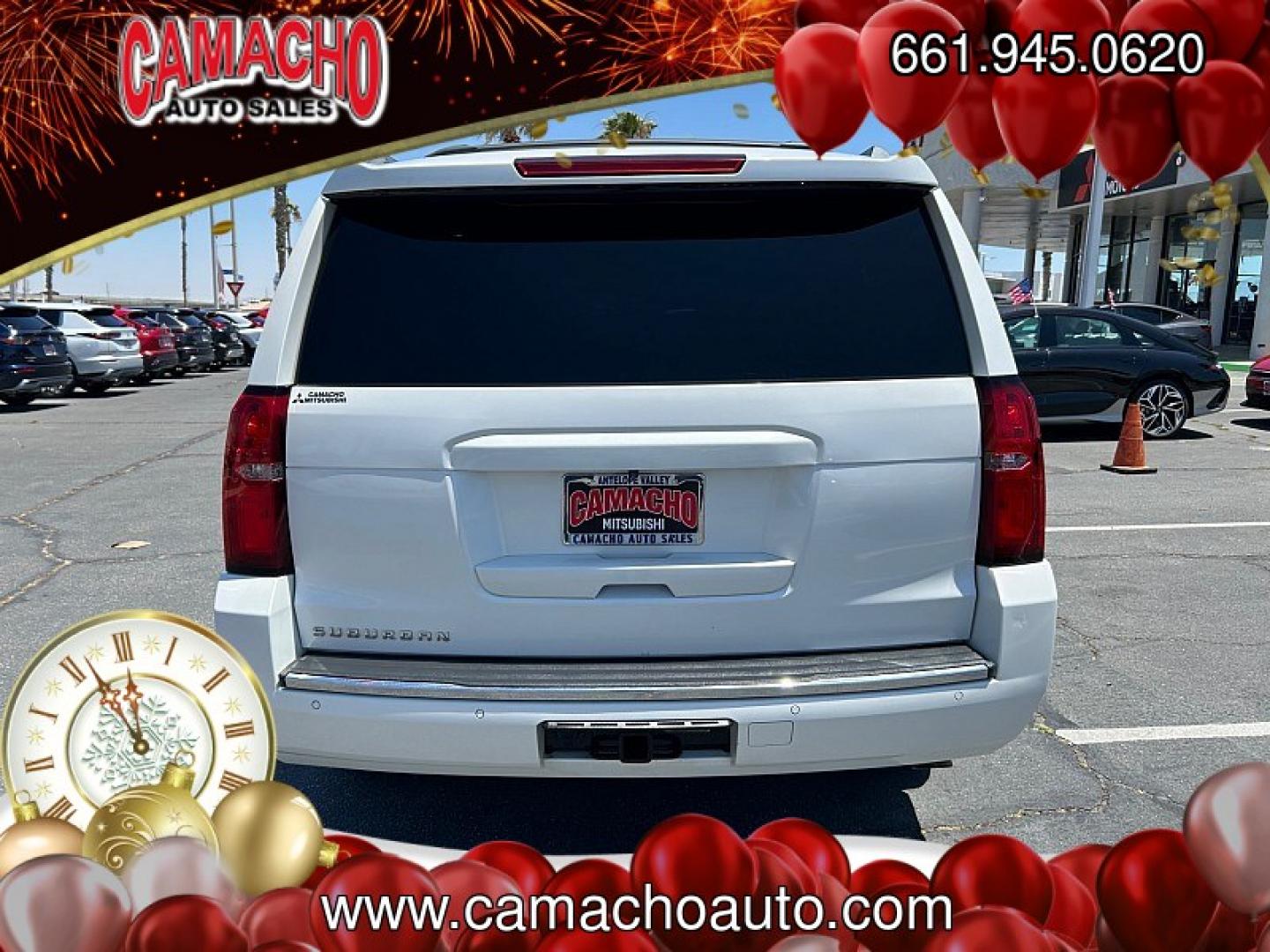 2016 WHITE Chevrolet Suburban (1GNSCJKC4GR) with an V8 EcoTec3 5.3 Liter engine, Automatic 6-Spd w/Overdrive transmission, located at 412 Auto Vista Drive, Palmdale, CA, 93551, (661) 945-0620, 34.592636, -118.136681- Photo#6