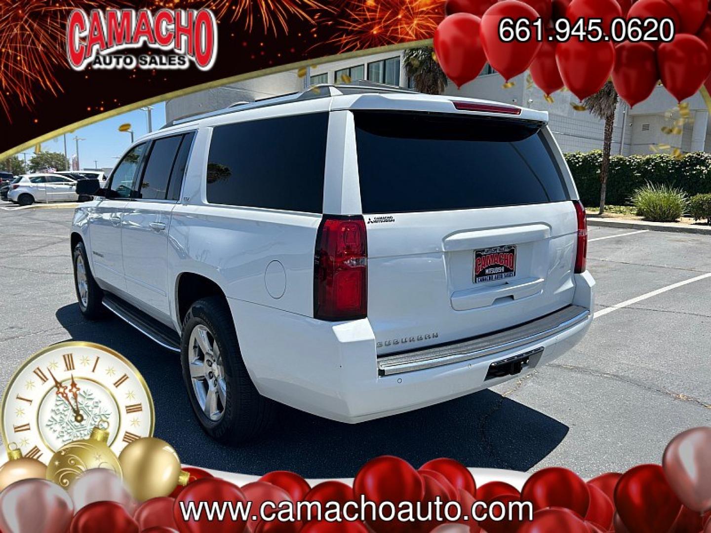 2016 WHITE Chevrolet Suburban (1GNSCJKC4GR) with an V8 EcoTec3 5.3 Liter engine, Automatic 6-Spd w/Overdrive transmission, located at 412 Auto Vista Drive, Palmdale, CA, 93551, (661) 945-0620, 34.592636, -118.136681- Photo#7