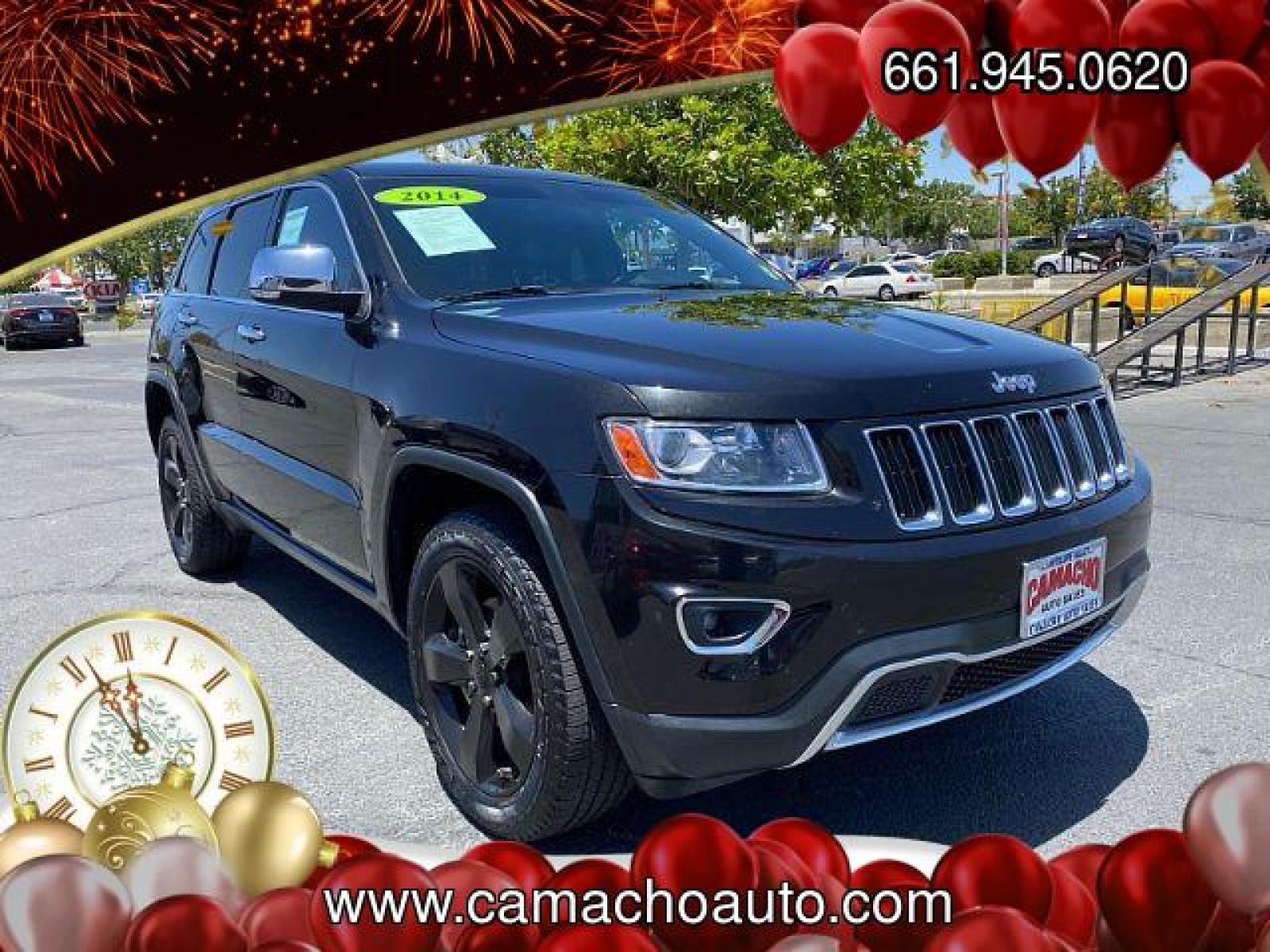 2014 BLACK Jeep Grand Cherokee (1C4RJEBM7EC) with an V6 EcoDiesel 3.0T engine, Automatic 8-Spd transmission, located at 412 Auto Vista Drive, Palmdale, CA, 93551, (661) 945-0620, 34.592636, -118.136681 - Photo #0