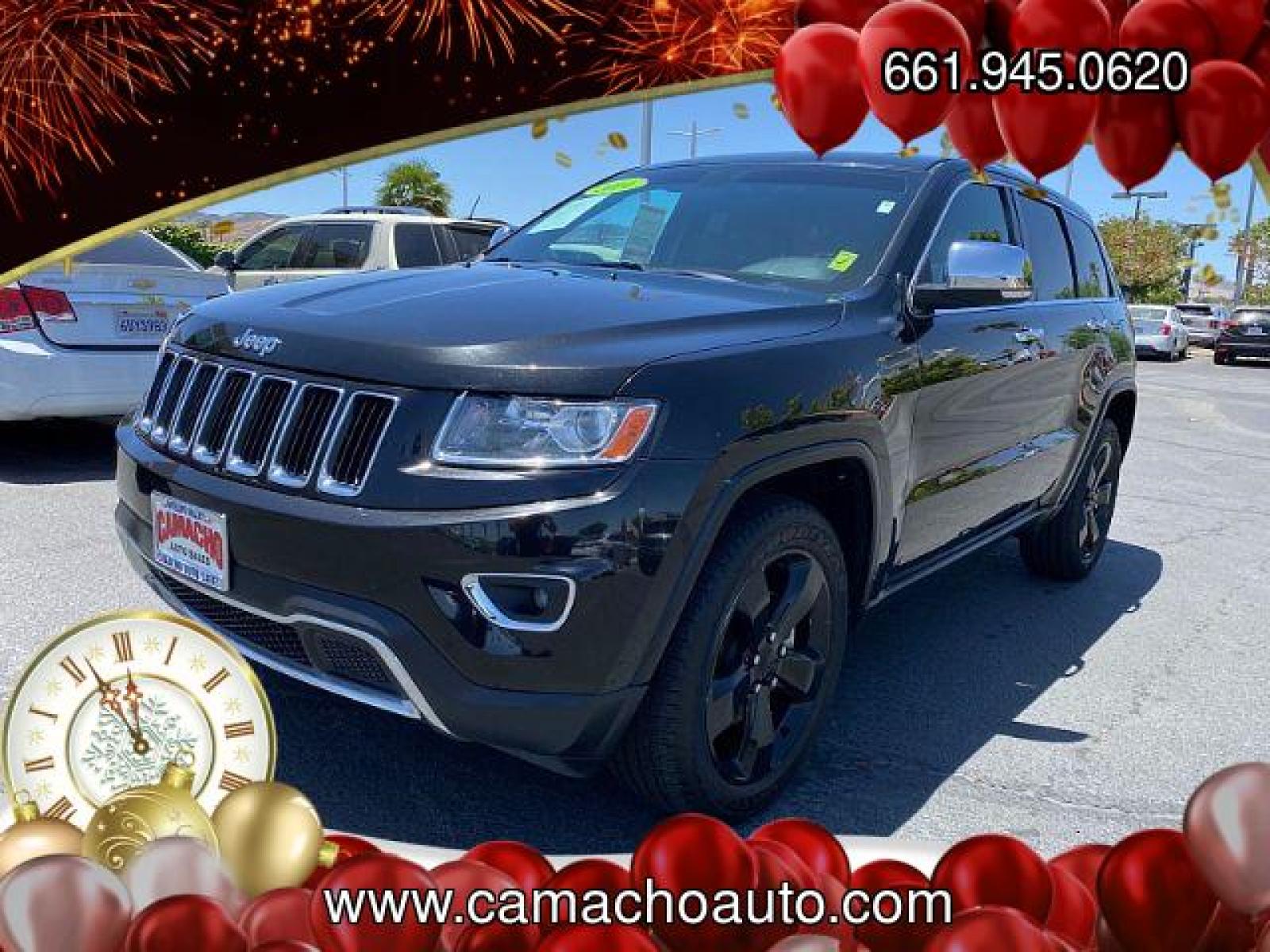 2014 BLACK Jeep Grand Cherokee (1C4RJEBM7EC) with an V6 EcoDiesel 3.0T engine, Automatic 8-Spd transmission, located at 412 Auto Vista Drive, Palmdale, CA, 93551, (661) 945-0620, 34.592636, -118.136681 - Photo #4