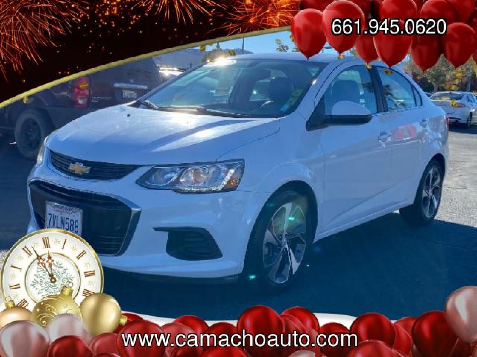 2017 WHITE Chevrolet Sonic (1G1JF5SB5H4) with an 4-Cyl Turbo 1.4 Liter engine, Automatic 6-Spd transmission, located at 412 Auto Vista Drive, Palmdale, 93551, (661) 945-0620, 34.592636, -118.136681 - Photo #2