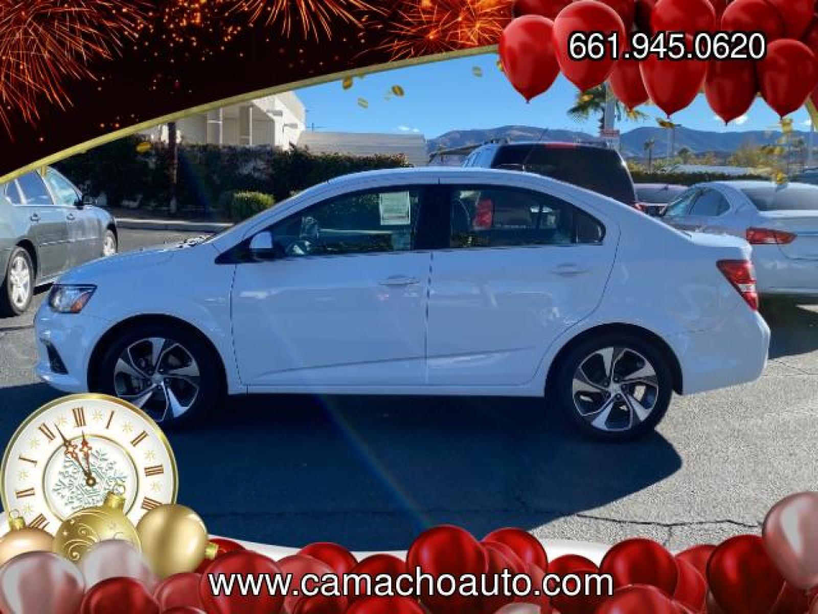 2017 WHITE Chevrolet Sonic (1G1JF5SB5H4) with an 4-Cyl Turbo 1.4 Liter engine, Automatic 6-Spd transmission, located at 412 Auto Vista Drive, Palmdale, 93551, (661) 945-0620, 34.592636, -118.136681 - Photo #3