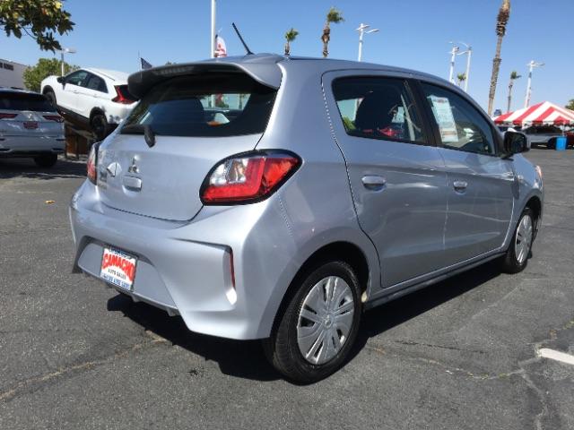 2021 SILVER Mitsubishi Mirage (ML32AUHJ9MH) with an 3-Cyl 1.2 Liter engine, Automatic CVT transmission, located at 412 Auto Vista Drive, Palmdale, 93551, (661) 945-0620, 34.592636, -118.136681 - Photo #5