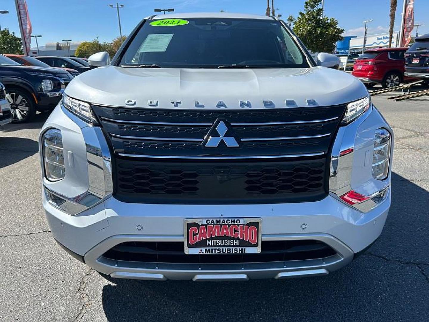 2023 WHITE Mitsubishi Outlander Plug-In Hybrid (JA4T5UA97PZ) with an 4-Cyl Hybrid 2.4 Liter engine, Automatic 1-Spd transmission, located at 412 Auto Vista Drive, Palmdale, CA, 93551, (661) 945-0620, 34.592636, -118.136681 - Photo#1