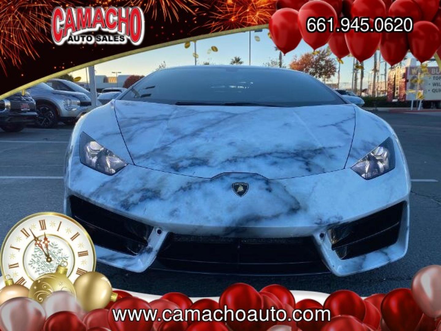 2017 WHITE Lamborghini Huracan (ZHWUC2ZF6HL) with an V10 5.2 Liter engine, Auto 7-Spd Dual-Clutch transmission, located at 412 Auto Vista Drive, Palmdale, CA, 93551, (661) 945-0620, 34.592636, -118.136681- Photo#1