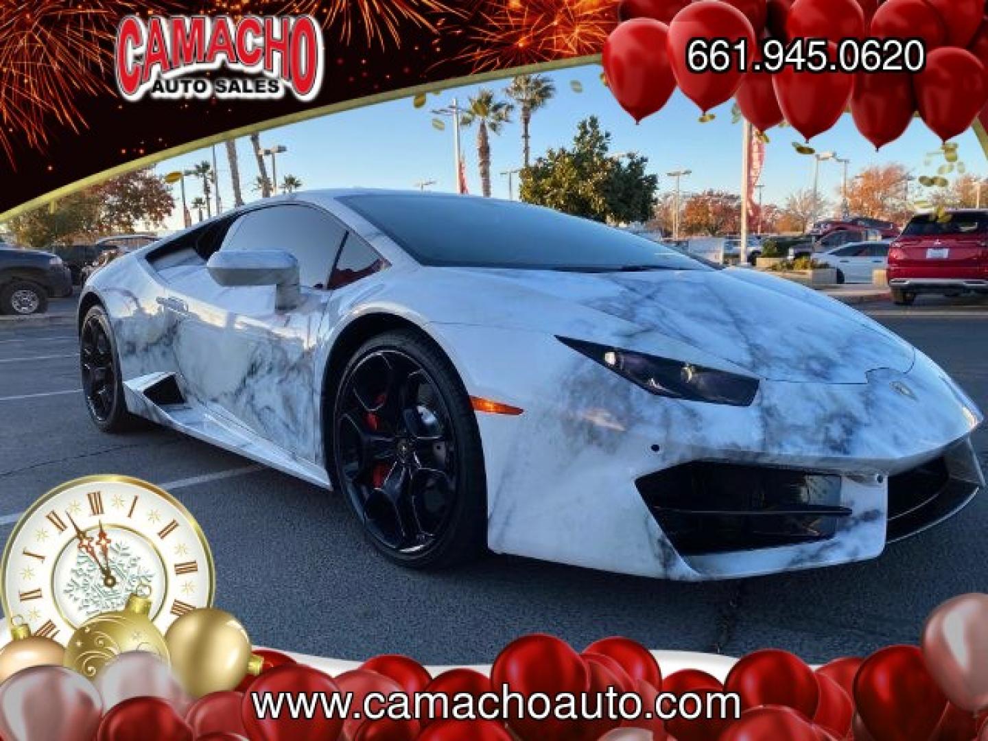 2017 WHITE Lamborghini Huracan (ZHWUC2ZF6HL) with an V10 5.2 Liter engine, Auto 7-Spd Dual-Clutch transmission, located at 412 Auto Vista Drive, Palmdale, CA, 93551, (661) 945-0620, 34.592636, -118.136681- Photo#0