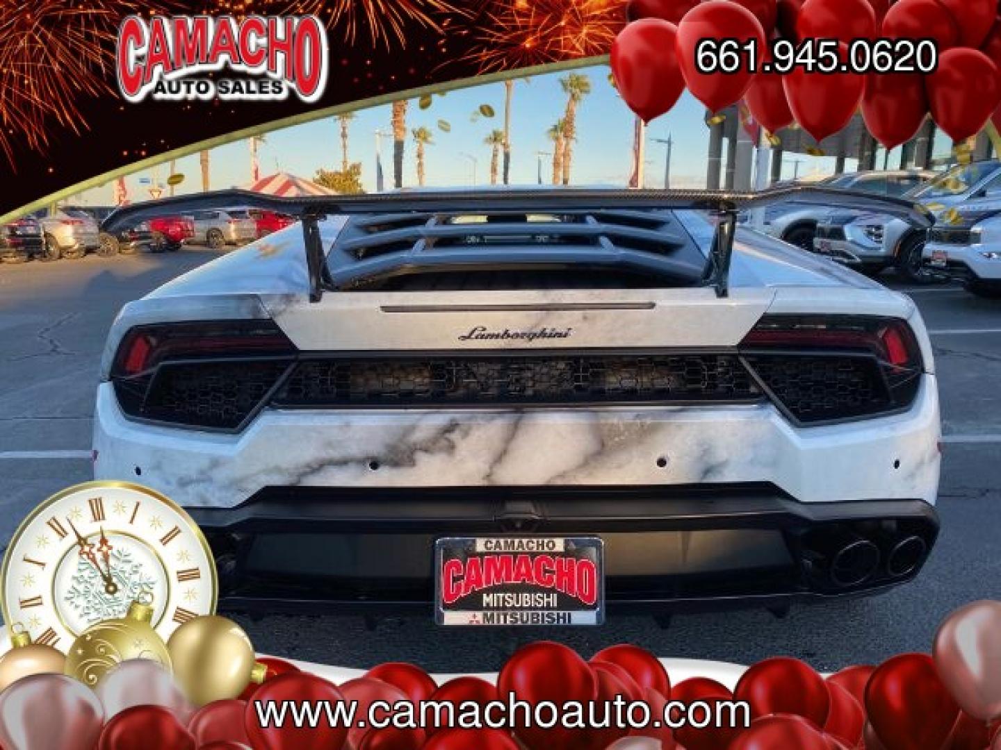 2017 WHITE Lamborghini Huracan (ZHWUC2ZF6HL) with an V10 5.2 Liter engine, Auto 7-Spd Dual-Clutch transmission, located at 412 Auto Vista Drive, Palmdale, CA, 93551, (661) 945-0620, 34.592636, -118.136681- Photo#4