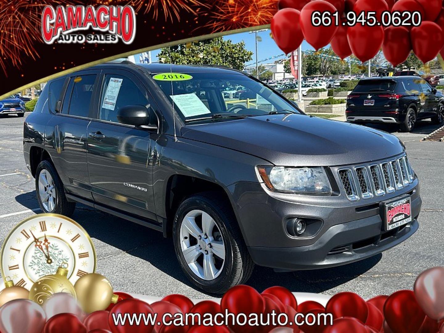 2016 Jeep Compass (1C4NJCBA5GD) with an 4-Cyl 2.0 Liter engine, located at 412 Auto Vista Drive, Palmdale, CA, 93551, (661) 945-0620, 34.592636, -118.136681 - Photo#0