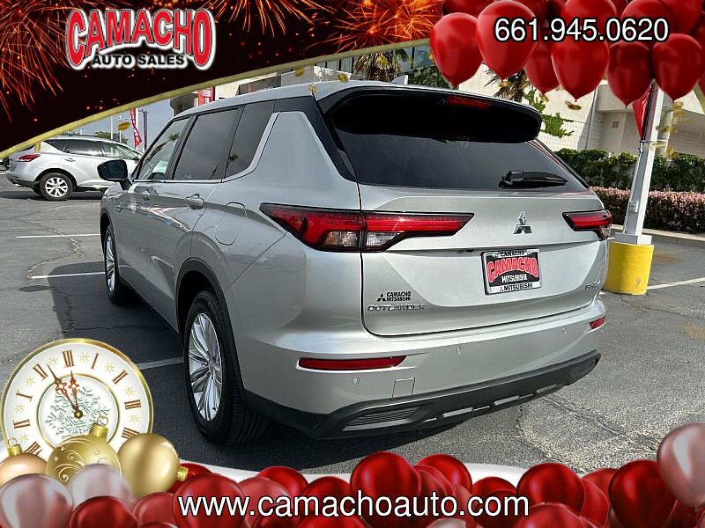 2025 SILVER Mitsubishi Outlander Plug-In Hybrid (JA4T5UA9XSZ) with an 4-Cyl Hybrid 2.4 Liter engine, Automatic 1-Spd transmission, located at 412 Auto Vista Drive, Palmdale, CA, 93551, (661) 945-0620, 34.592636, -118.136681- Photo#2