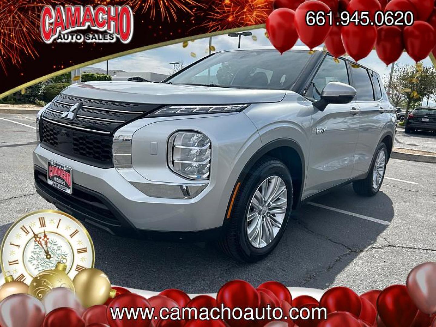 2025 SILVER Mitsubishi Outlander Plug-In Hybrid (JA4T5UA9XSZ) with an 4-Cyl Hybrid 2.4 Liter engine, Automatic 1-Spd transmission, located at 412 Auto Vista Drive, Palmdale, CA, 93551, (661) 945-0620, 34.592636, -118.136681- Photo#4