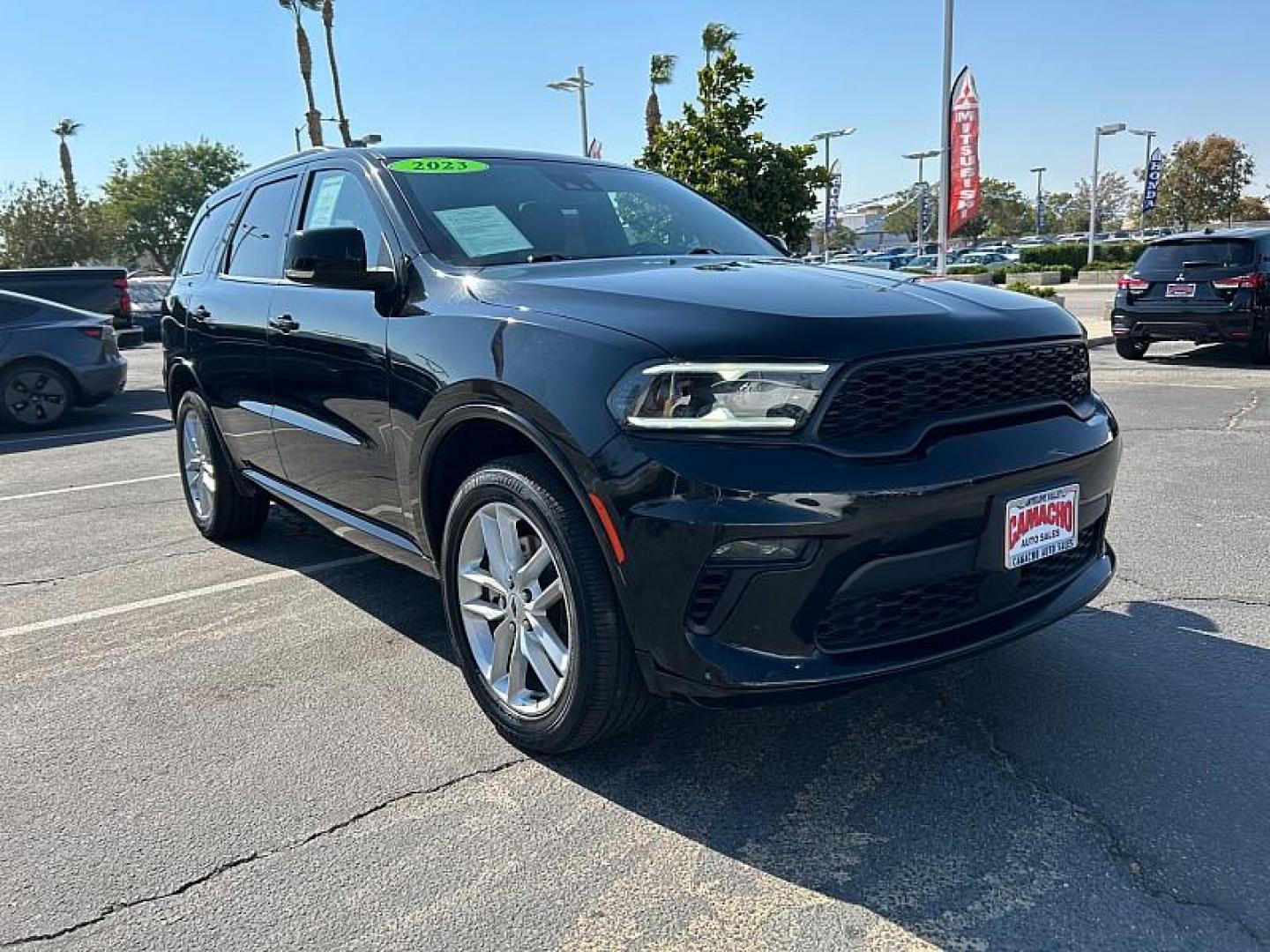 2023 BLACK Dodge Durango (1C4RDJDG7PC) with an V6 3.6 Liter engine, Automatic 8-Spd transmission, located at 412 Auto Vista Drive, Palmdale, CA, 93551, (661) 945-0620, 34.592636, -118.136681 - Photo#0