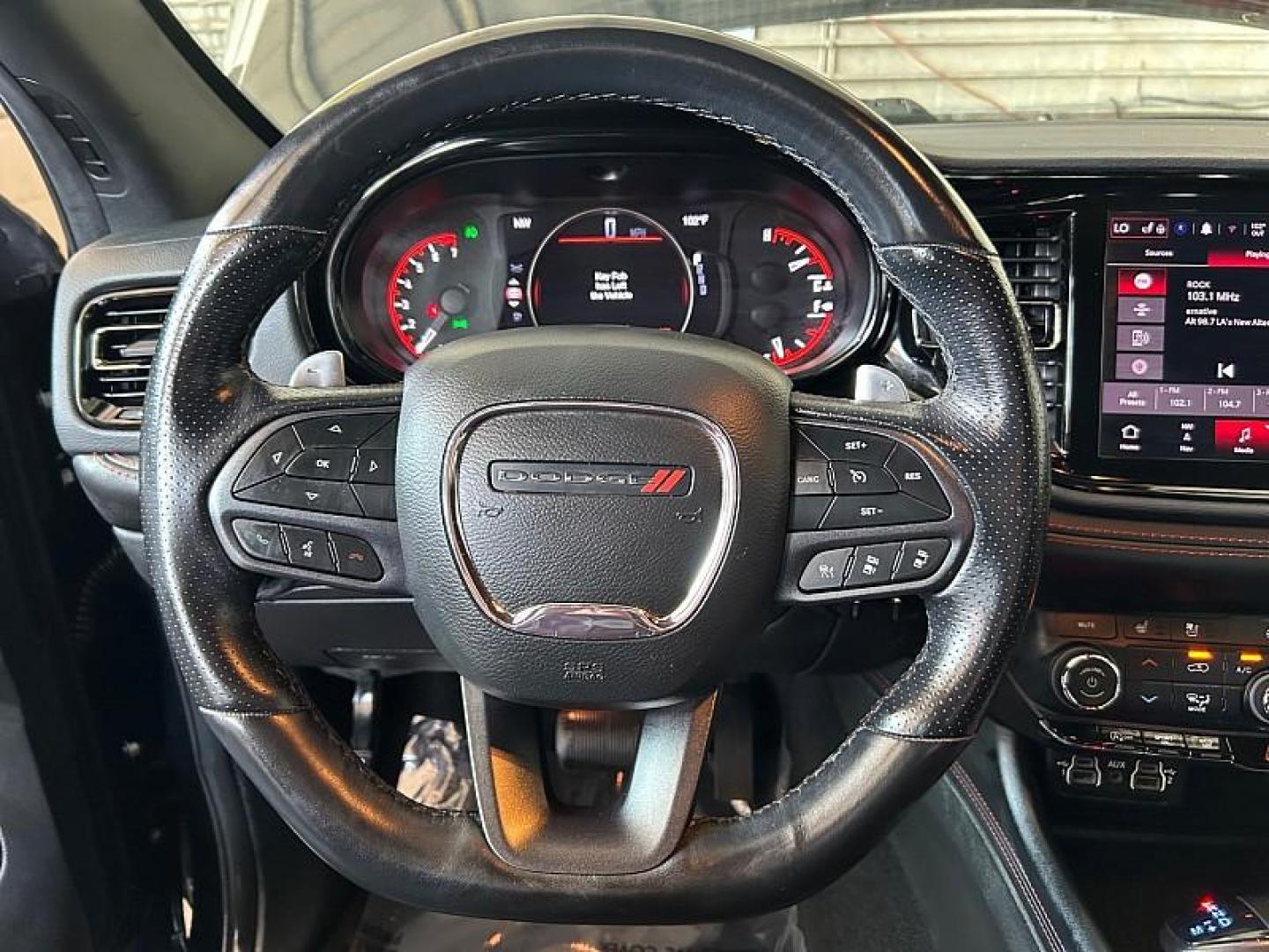 2023 BLACK Dodge Durango (1C4RDJDG7PC) with an V6 3.6 Liter engine, Automatic 8-Spd transmission, located at 412 Auto Vista Drive, Palmdale, CA, 93551, (661) 945-0620, 34.592636, -118.136681 - Photo#11