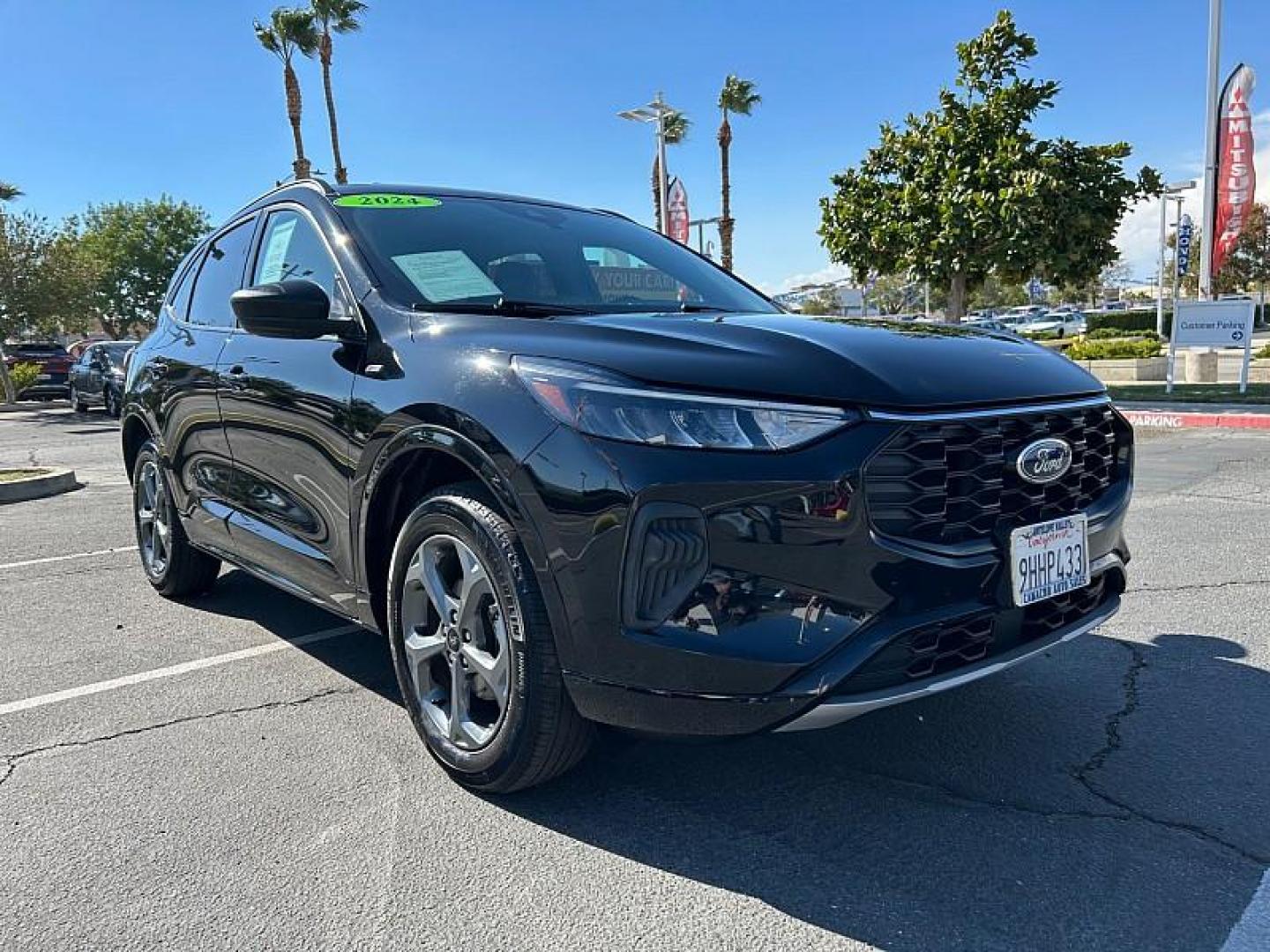 2024 BLACK Ford Escape (1FMCU9MNXRU) with an 3-Cyl EcoBoost Turbo 1.5 Liter engine, Automatic 8-Spd transmission, located at 412 Auto Vista Drive, Palmdale, CA, 93551, (661) 945-0620, 34.592636, -118.136681 - Photo#0
