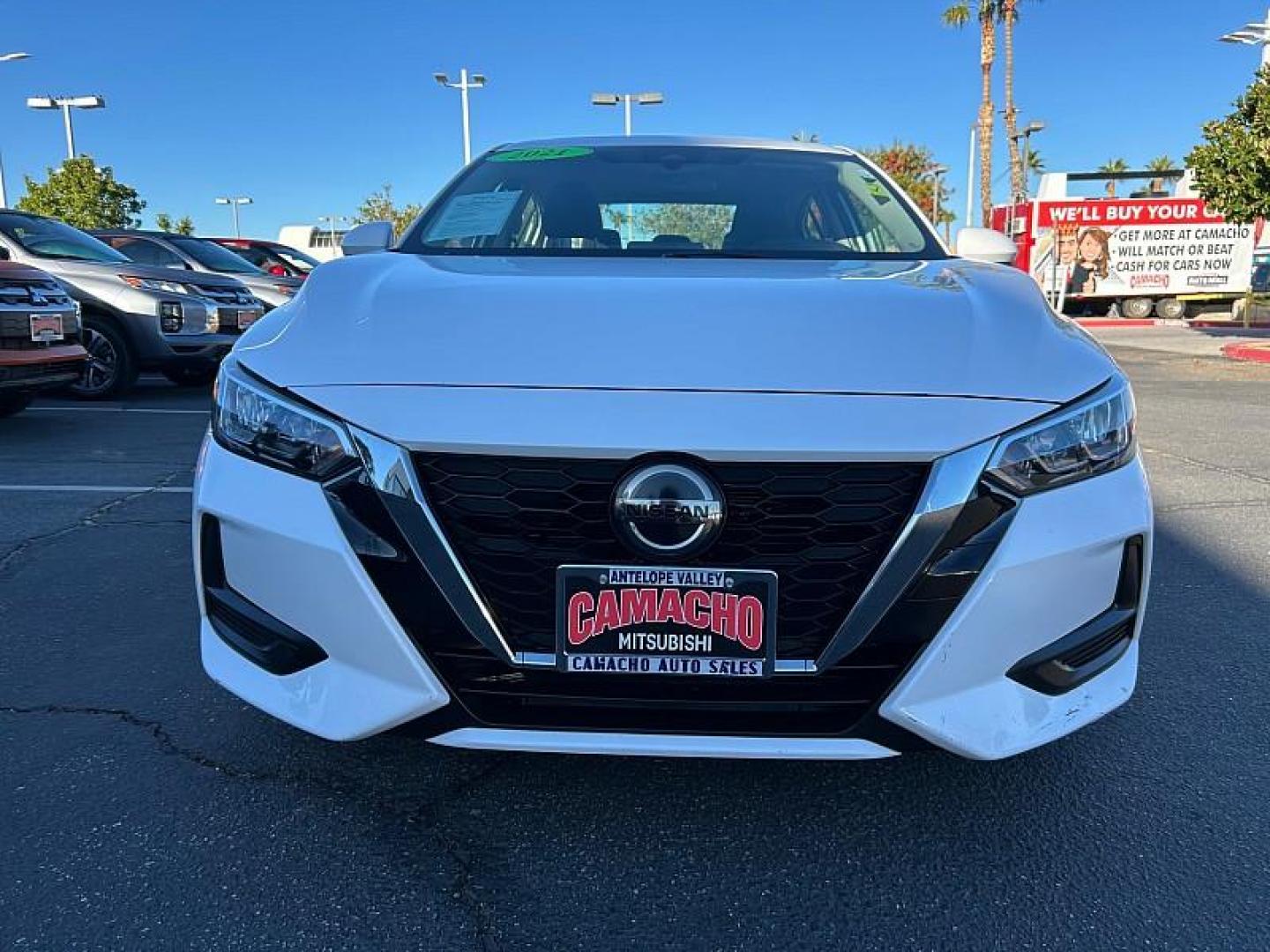 2021 WHITE Nissan Sentra (3N1AB8CV8MY) with an 4-Cyl 2.0 Liter engine, Automatic CVT w/Xtronic transmission, located at 412 Auto Vista Drive, Palmdale, CA, 93551, (661) 945-0620, 34.592636, -118.136681 - Photo#1