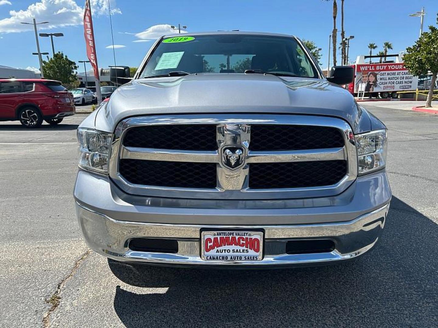 2019 SILVER Ram 1500 Classic 2WD (1C6RR6FG3KS) with an 6-Cyl 3.6 Liter engine, Automatic 8-Spd transmission, located at 412 Auto Vista Drive, Palmdale, CA, 93551, (661) 945-0620, 34.592636, -118.136681 - Photo#2