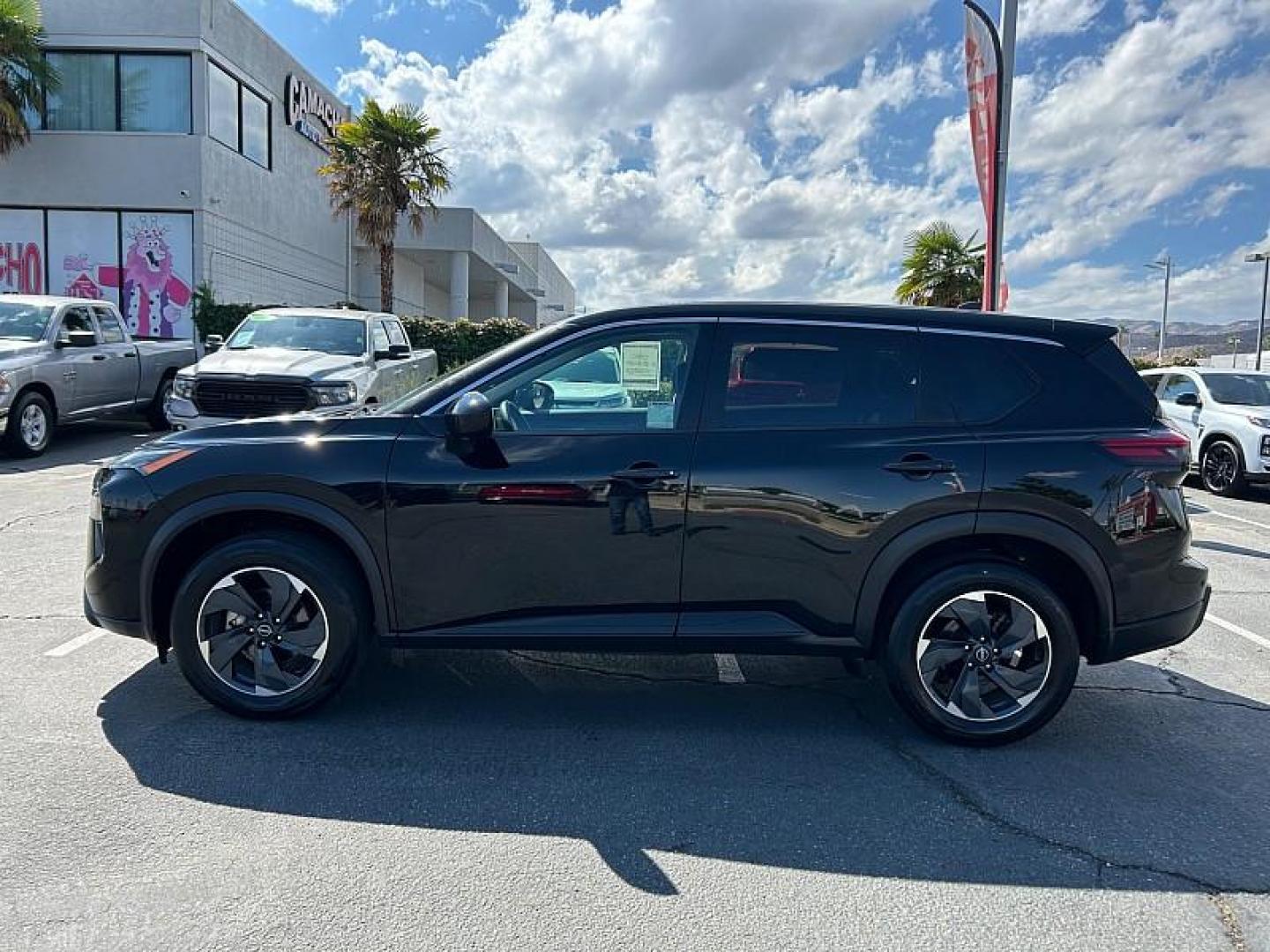 2024 BLACK Nissan Rogue (5N1BT3BAXRC) with an 3-Cyl Turbo 1.5 Liter engine, Automatic CVT transmission, located at 412 Auto Vista Drive, Palmdale, CA, 93551, (661) 945-0620, 34.592636, -118.136681 - Photo#3