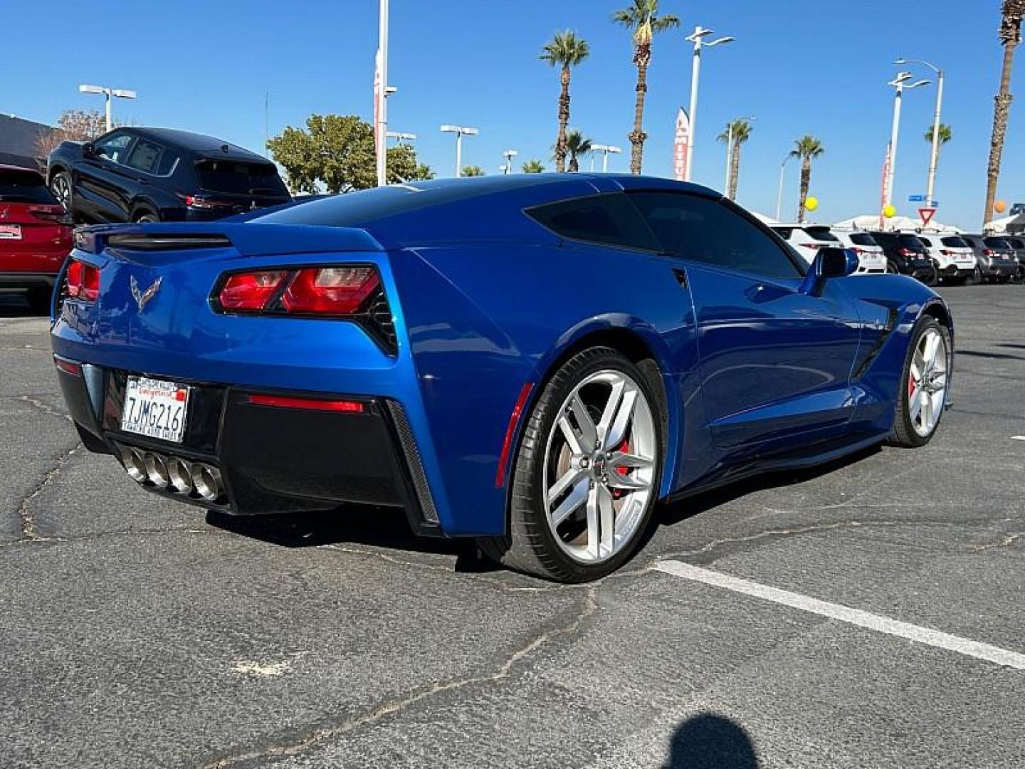 2015 BLUE Chevrolet Corvette (1G1YM2D78F5) with an V8 6.2 Liter engine, located at 412 Auto Vista Drive, Palmdale, CA, 93551, (661) 945-0620, 34.592636, -118.136681 - Photo#2
