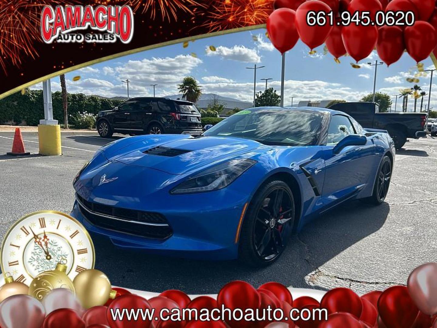 2015 BLUE Chevrolet Corvette (1G1YM2D78F5) with an V8 6.2 Liter engine, Automatic transmission, located at 412 Auto Vista Drive, Palmdale, CA, 93551, (661) 945-0620, 34.592636, -118.136681 - Photo#2
