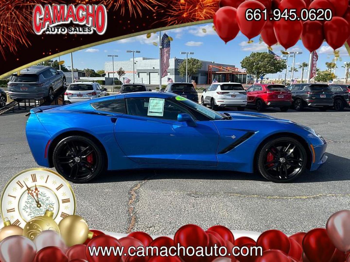 2015 BLUE Chevrolet Corvette (1G1YM2D78F5) with an V8 6.2 Liter engine, Automatic transmission, located at 412 Auto Vista Drive, Palmdale, CA, 93551, (661) 945-0620, 34.592636, -118.136681 - Photo#3