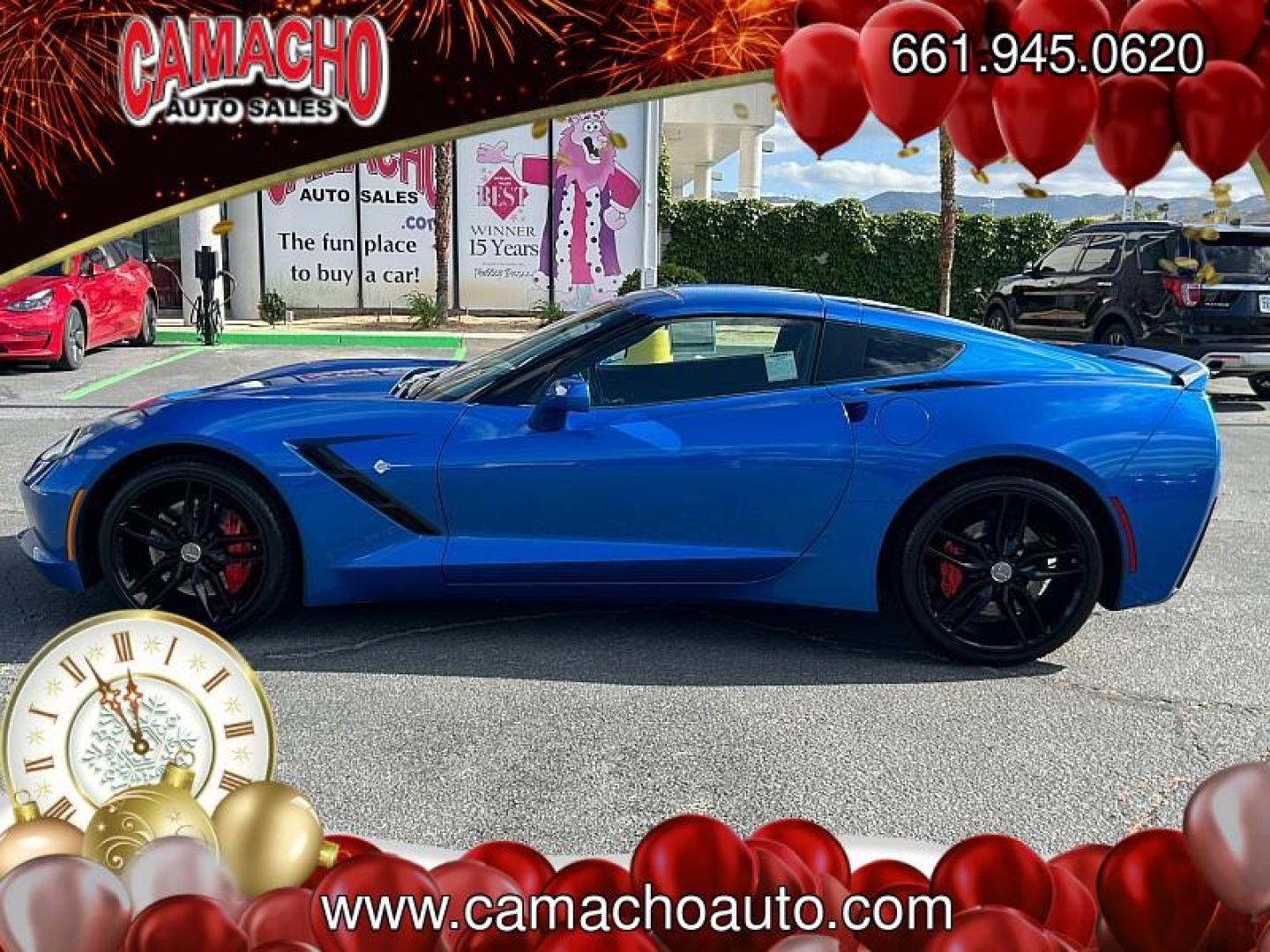 2015 BLUE Chevrolet Corvette (1G1YM2D78F5) with an V8 6.2 Liter engine, Automatic transmission, located at 412 Auto Vista Drive, Palmdale, CA, 93551, (661) 945-0620, 34.592636, -118.136681 - Photo#7
