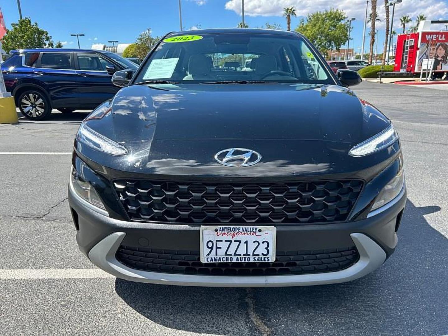 2023 BLACK Hyundai Kona (KM8K2CAB3PU) with an 4-Cyl 2.0 Liter engine, Automatic CVT transmission, located at 412 Auto Vista Drive, Palmdale, CA, 93551, (661) 945-0620, 34.592636, -118.136681 - Photo#1