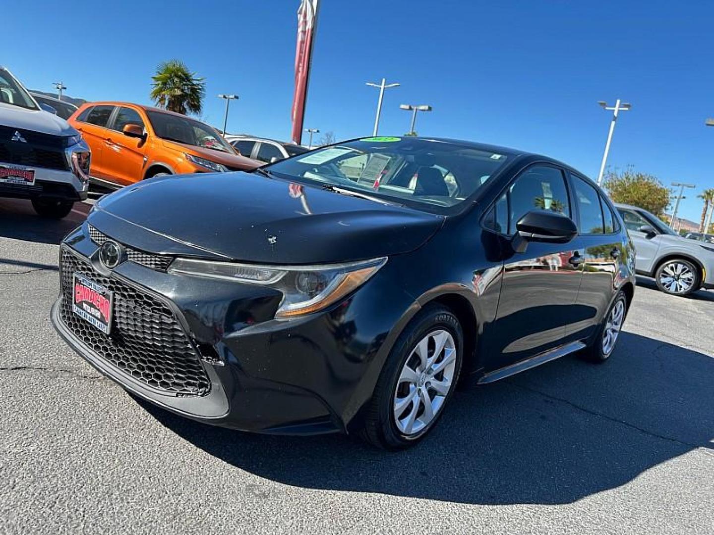 2022 BLACK Toyota Corolla (JTDEPMAE9NJ) with an 4-Cyl 1.8 Liter engine, Automatic CVTi-S transmission, located at 412 Auto Vista Drive, Palmdale, CA, 93551, (661) 945-0620, 34.592636, -118.136681 - Photo#6