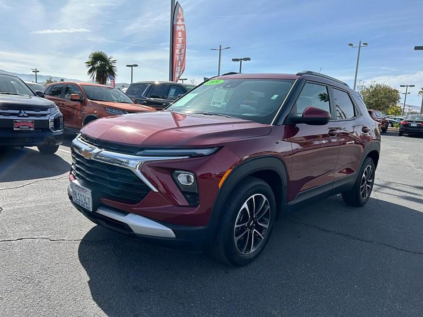 2024 RED Chevrolet Trailblazer (KL79MPS27RB) with an 3-Cyl Turbo 1.2 Liter engine, Automatic CVT transmission, located at 412 Auto Vista Drive, Palmdale, CA, 93551, (661) 945-0620, 34.592636, -118.136681 - Photo#4