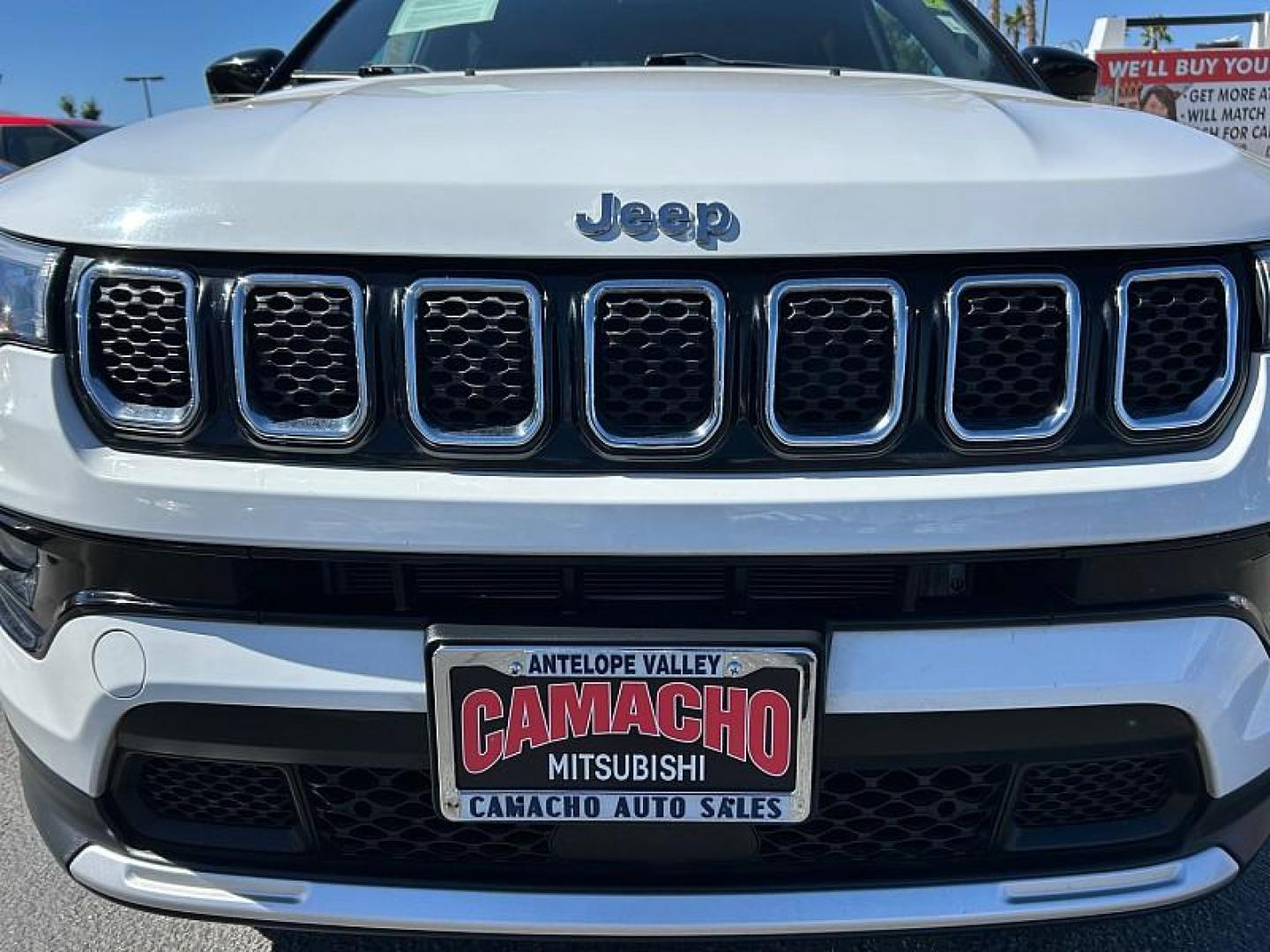 2023 WHITE Jeep Compass (3C4NJDCN1PT) with an 4-Cyl Turbo 2.0 Liter engine, Automatic 8-Spd transmission, located at 412 Auto Vista Drive, Palmdale, CA, 93551, (661) 945-0620, 34.592636, -118.136681 - Photo#10