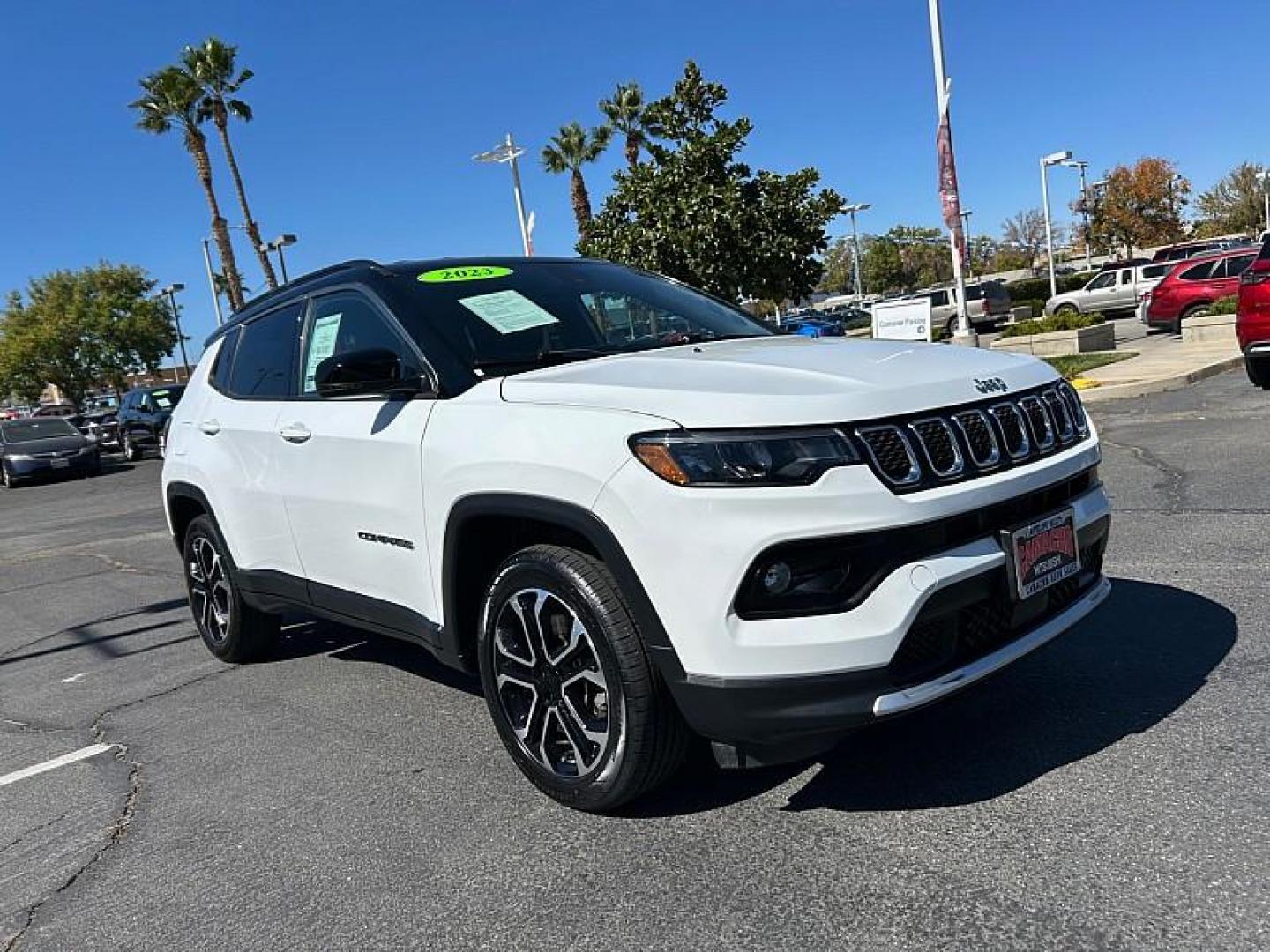 2023 WHITE Jeep Compass (3C4NJDCN1PT) with an 4-Cyl Turbo 2.0 Liter engine, Automatic 8-Spd transmission, located at 412 Auto Vista Drive, Palmdale, CA, 93551, (661) 945-0620, 34.592636, -118.136681 - Photo#28