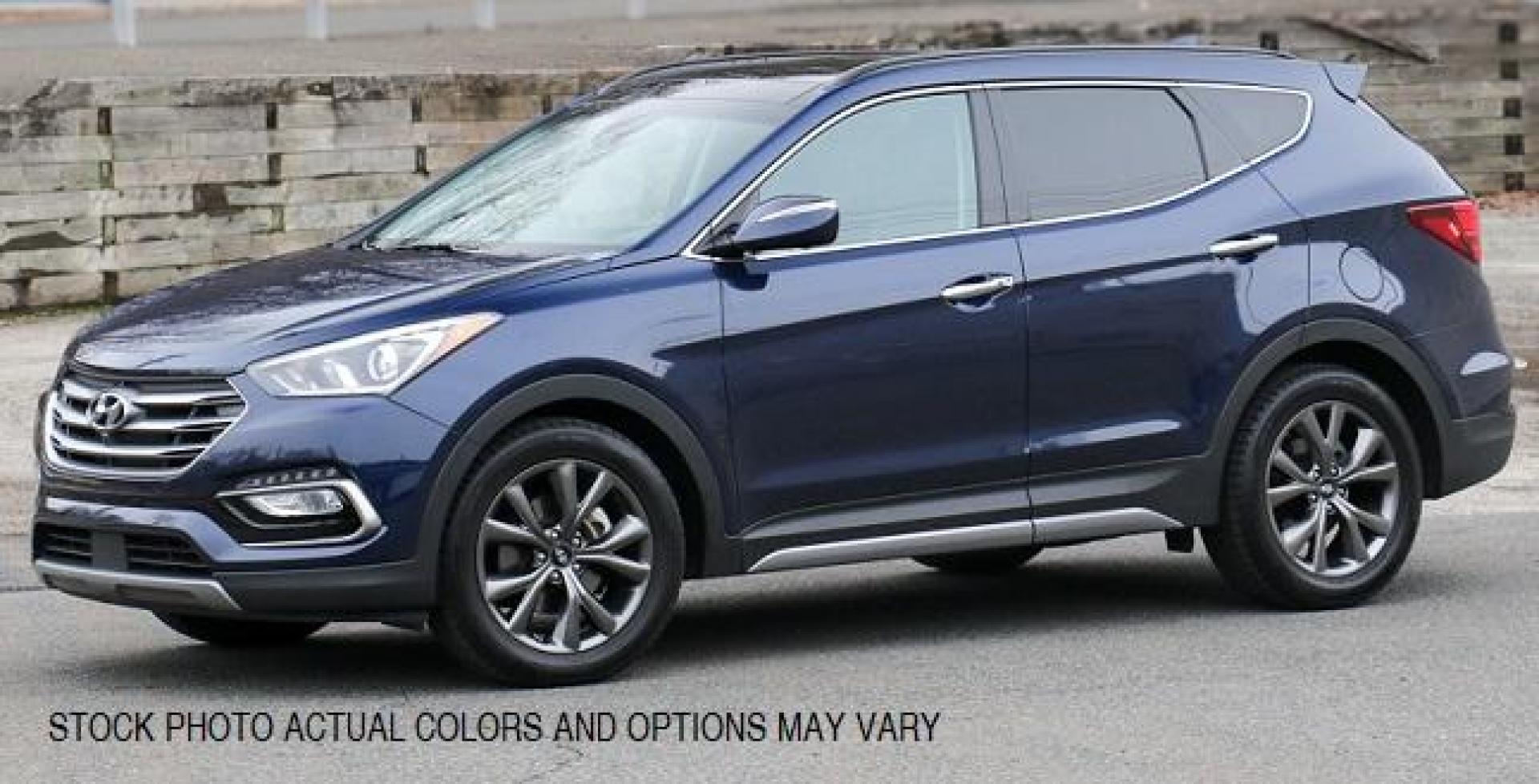 2018 BLUE Hyundai Santa Fe Sport (5XYZTDLB1JG) with an 4-Cyl GDI 2.4 Liter engine, Automatic 6-Spd w/Shiftronic transmission, located at 412 Auto Vista Drive, Palmdale, CA, 93551, (661) 945-0620, 34.592636, -118.136681 - Photo#0