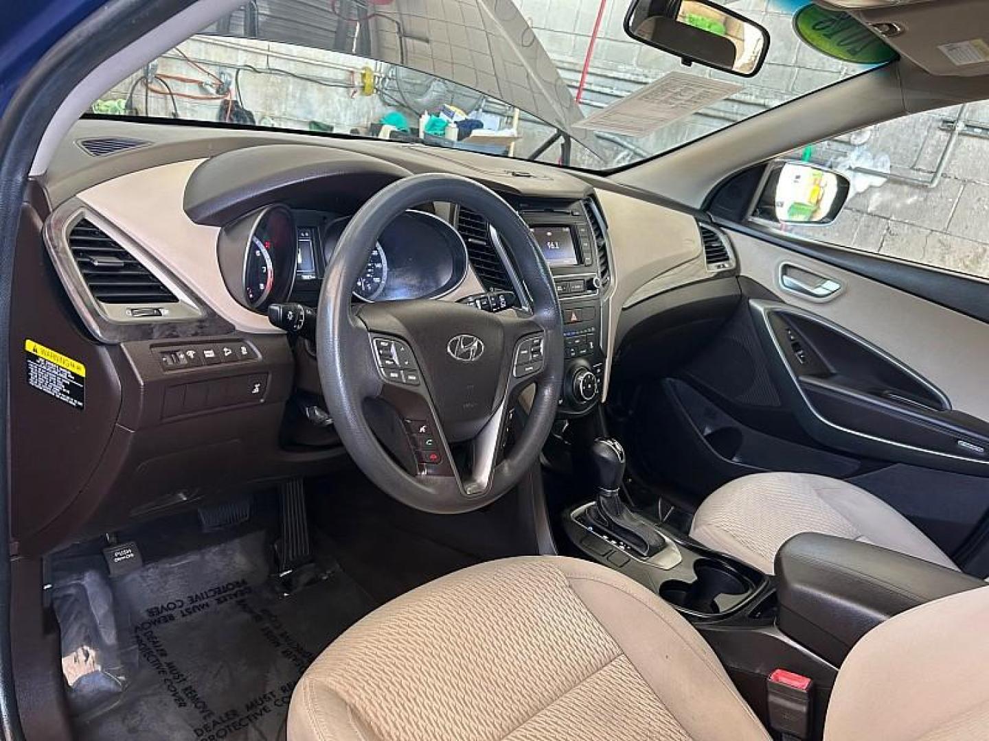 2018 BLUE Hyundai Santa Fe Sport (5XYZTDLB1JG) with an 4-Cyl GDI 2.4 Liter engine, Automatic 6-Spd w/Shiftronic transmission, located at 412 Auto Vista Drive, Palmdale, CA, 93551, (661) 945-0620, 34.592636, -118.136681 - Photo#14