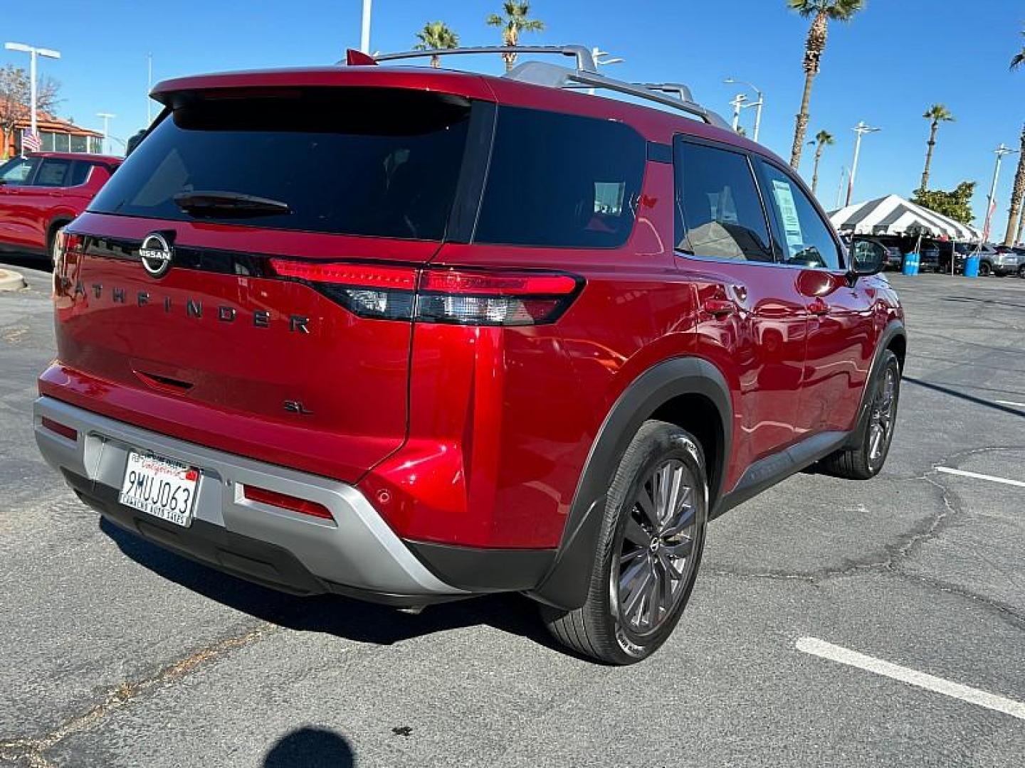 2023 BURGUNDY Nissan Pathfinder (5N1DR3CB8PC) with an V6 3.5 Liter engine, Automatic 9-Spd transmission, located at 412 Auto Vista Drive, Palmdale, CA, 93551, (661) 945-0620, 34.592636, -118.136681 - Photo#10