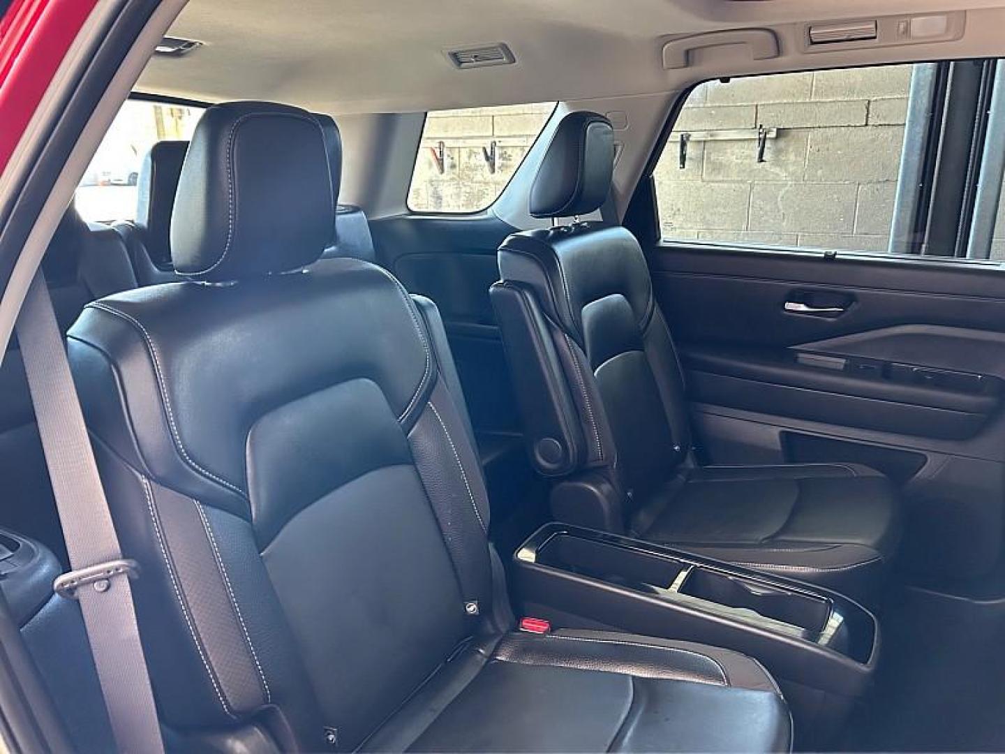 2023 BURGUNDY Nissan Pathfinder (5N1DR3CB8PC) with an V6 3.5 Liter engine, Automatic 9-Spd transmission, located at 412 Auto Vista Drive, Palmdale, CA, 93551, (661) 945-0620, 34.592636, -118.136681 - Photo#32