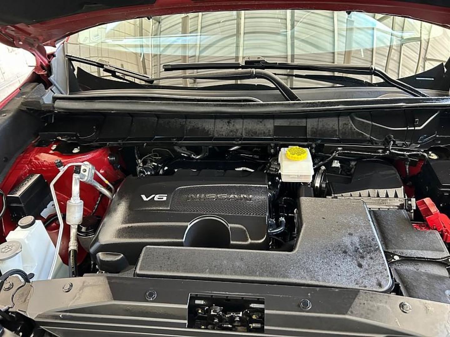 2023 BURGUNDY Nissan Pathfinder (5N1DR3CB8PC) with an V6 3.5 Liter engine, Automatic 9-Spd transmission, located at 412 Auto Vista Drive, Palmdale, CA, 93551, (661) 945-0620, 34.592636, -118.136681 - Photo#35