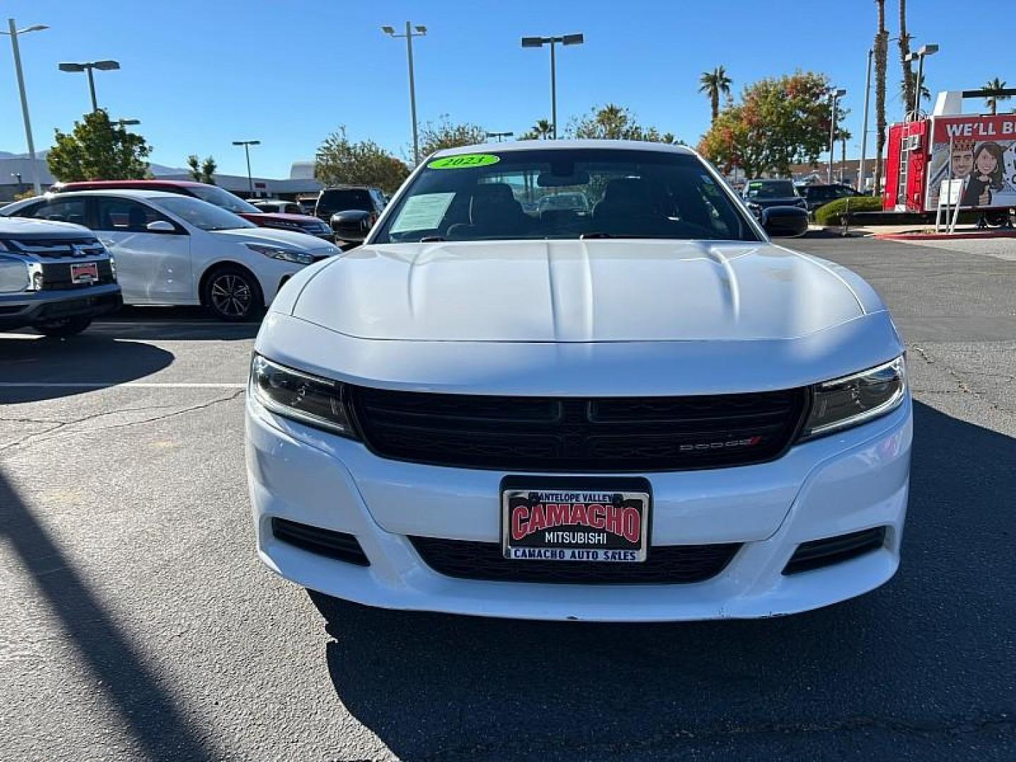 2023 WHITE Dodge Charger (2C3CDXBG9PH) with an V6 3.6 Liter engine, Automatic 8-Spd w/AutoStick transmission, located at 412 Auto Vista Drive, Palmdale, CA, 93551, (661) 945-0620, 34.592636, -118.136681 - Photo#2