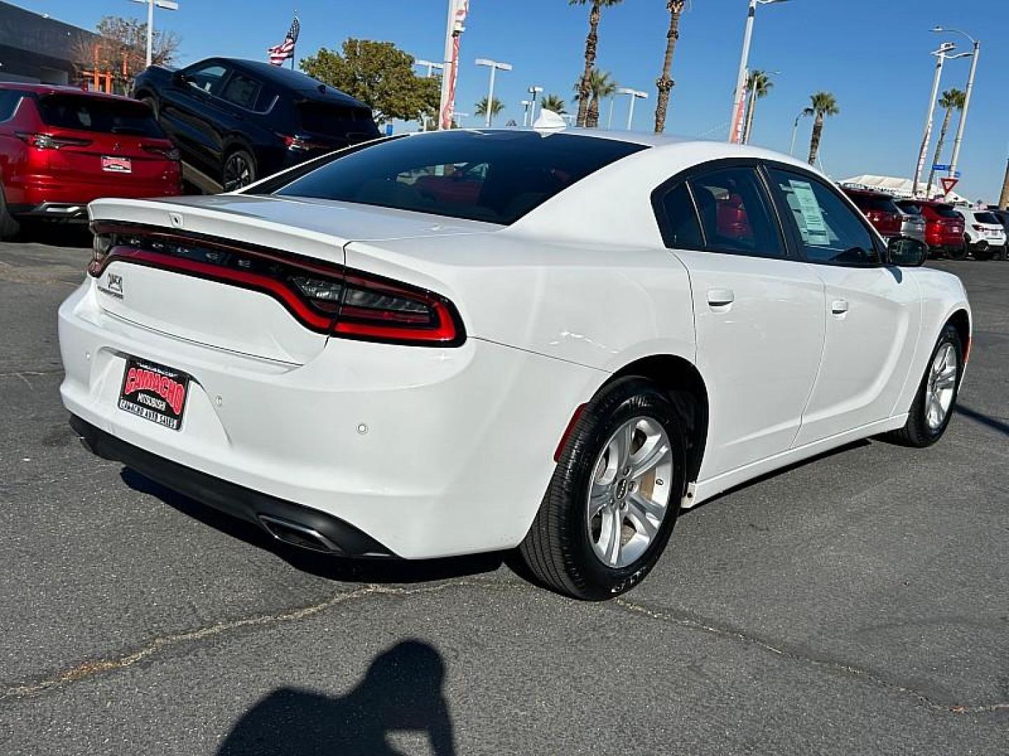 2023 WHITE Dodge Charger (2C3CDXBG9PH) with an V6 3.6 Liter engine, Automatic 8-Spd w/AutoStick transmission, located at 412 Auto Vista Drive, Palmdale, CA, 93551, (661) 945-0620, 34.592636, -118.136681 - Photo#3