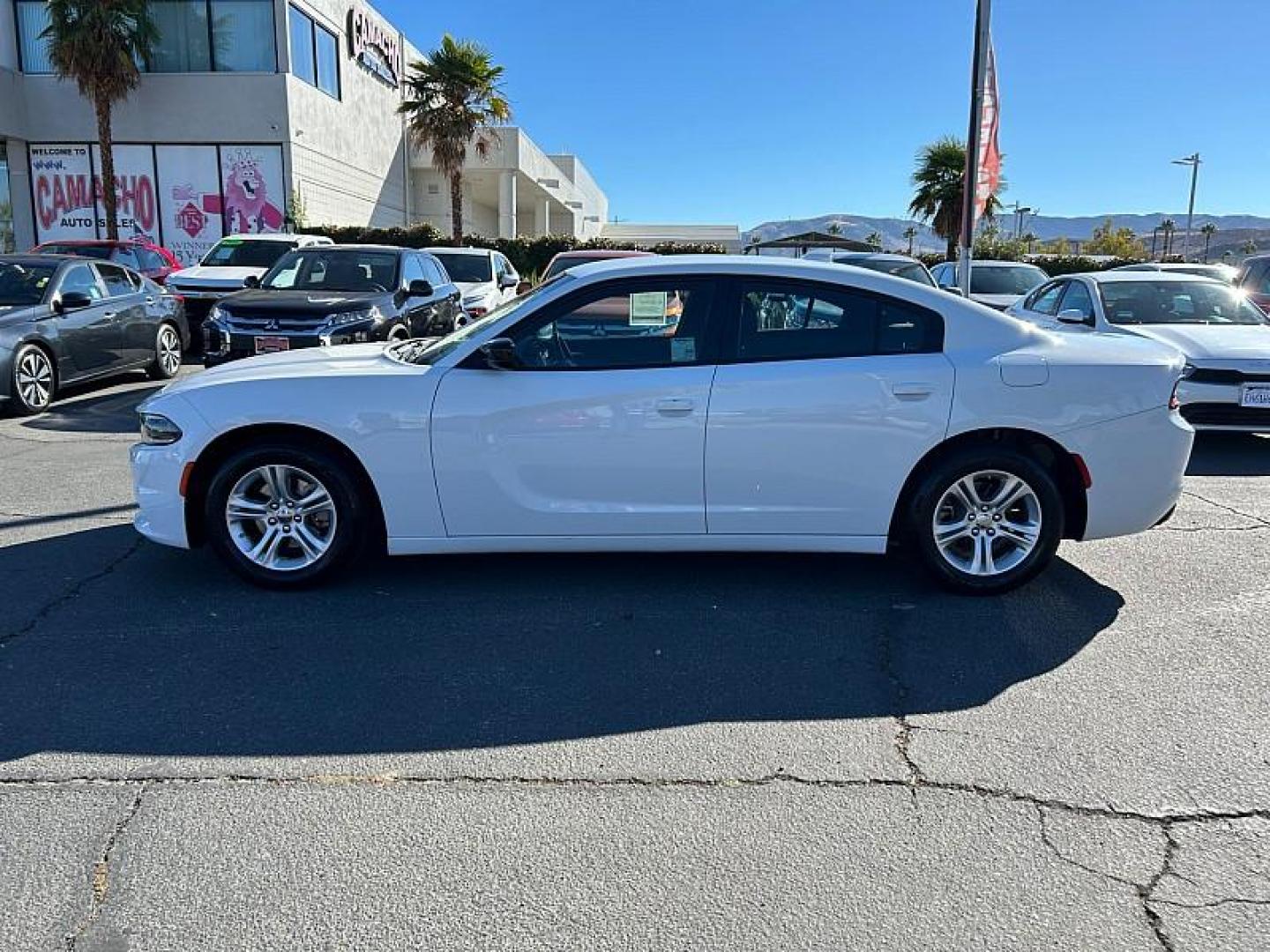 2023 WHITE Dodge Charger (2C3CDXBG9PH) with an V6 3.6 Liter engine, Automatic 8-Spd w/AutoStick transmission, located at 412 Auto Vista Drive, Palmdale, CA, 93551, (661) 945-0620, 34.592636, -118.136681 - Photo#6