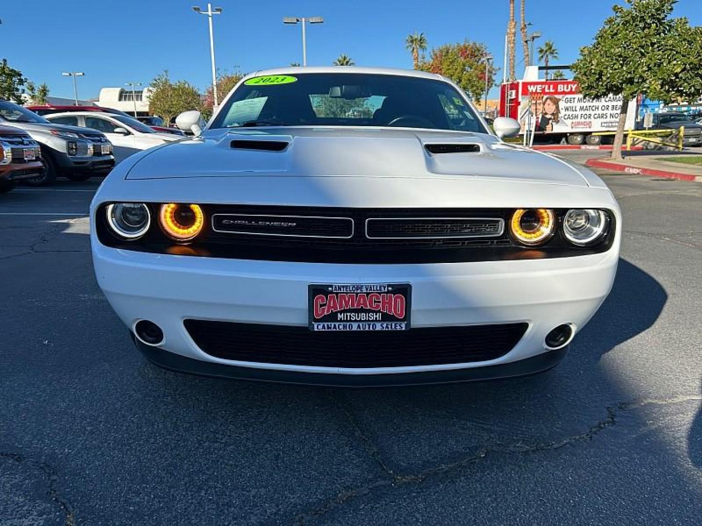 2023 WHITE Dodge Challenger (2C3CDZAG3PH) with an V6 3.6 Liter engine, Automatic 8-Spd transmission, located at 412 Auto Vista Drive, Palmdale, CA, 93551, (661) 945-0620, 34.592636, -118.136681 - Photo#13