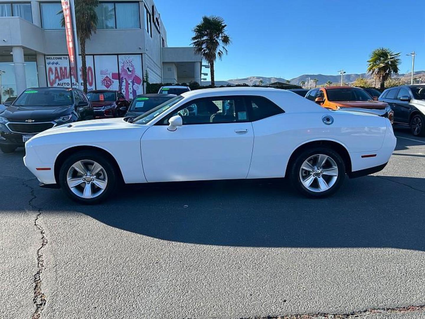 2023 WHITE Dodge Challenger (2C3CDZAG3PH) with an V6 3.6 Liter engine, Automatic 8-Spd transmission, located at 412 Auto Vista Drive, Palmdale, CA, 93551, (661) 945-0620, 34.592636, -118.136681 - Photo#9