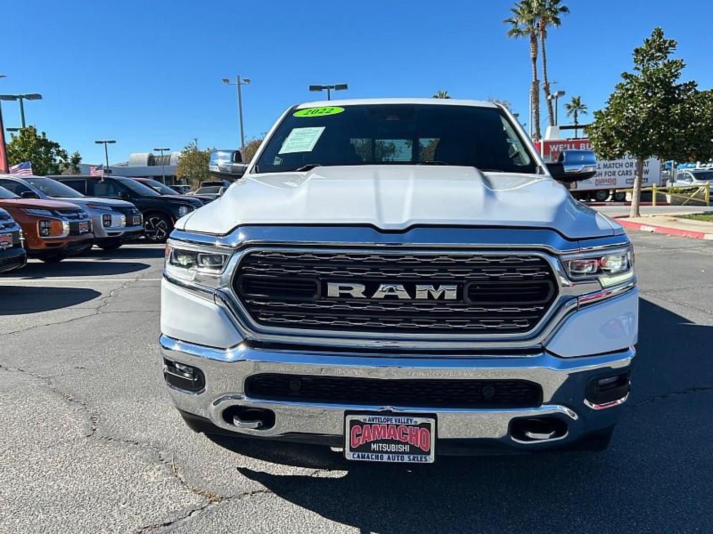 2022 WHITE Ram 1500 4WD (1C6SRFHT1NN) with an V8 HEMI 5.7 Liter engine, Automatic 8-Spd transmission, located at 412 Auto Vista Drive, Palmdale, CA, 93551, (661) 945-0620, 34.592636, -118.136681 - Photo#1