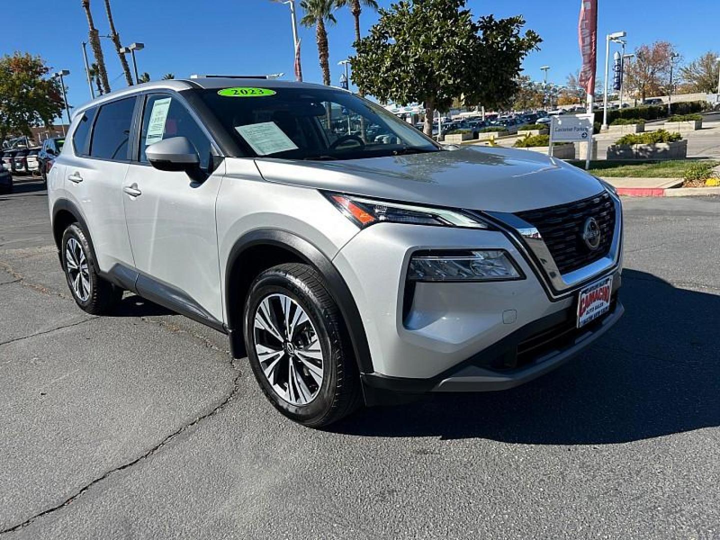 2023 SILVER Nissan Rogue (JN8BT3BA4PW) with an 3-Cyl Turbo 1.5 Liter engine, Automatic CVT w/Xtronic transmission, located at 412 Auto Vista Drive, Palmdale, CA, 93551, (661) 945-0620, 34.592636, -118.136681 - Photo#0