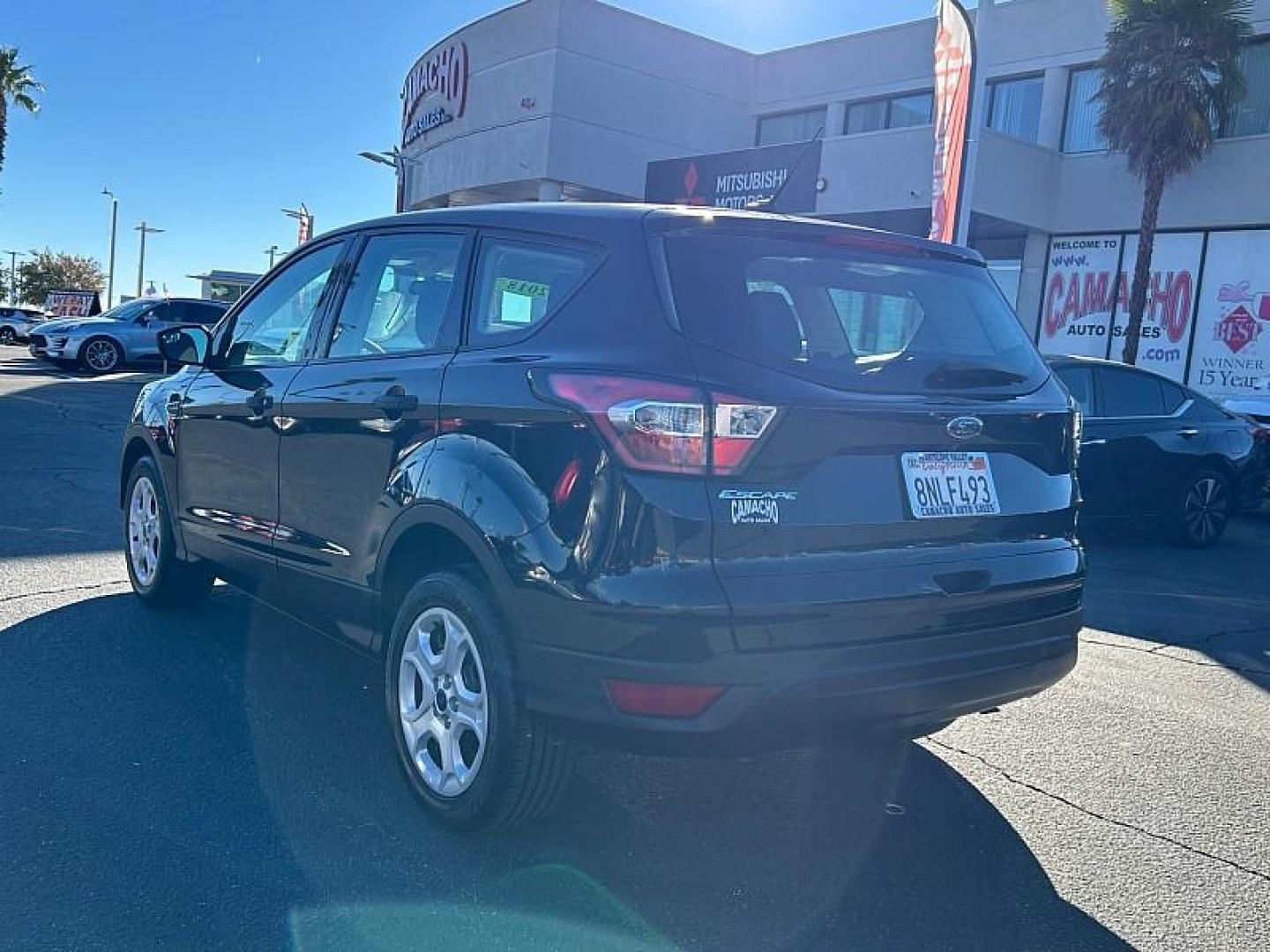 2018 BLACK Ford Escape (1FMCU0F77JU) with an 4-Cyl 2.5 Liter engine, Auto 6-Spd w/SelShft transmission, located at 412 Auto Vista Drive, Palmdale, CA, 93551, (661) 945-0620, 34.592636, -118.136681 - Photo#7