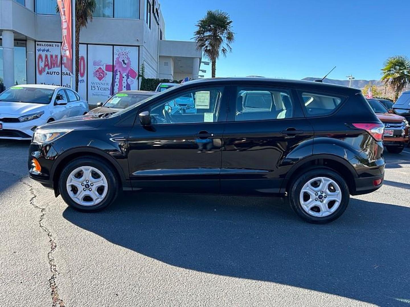 2018 BLACK Ford Escape (1FMCU0F77JU) with an 4-Cyl 2.5 Liter engine, Auto 6-Spd w/SelShft transmission, located at 412 Auto Vista Drive, Palmdale, CA, 93551, (661) 945-0620, 34.592636, -118.136681 - Photo#8
