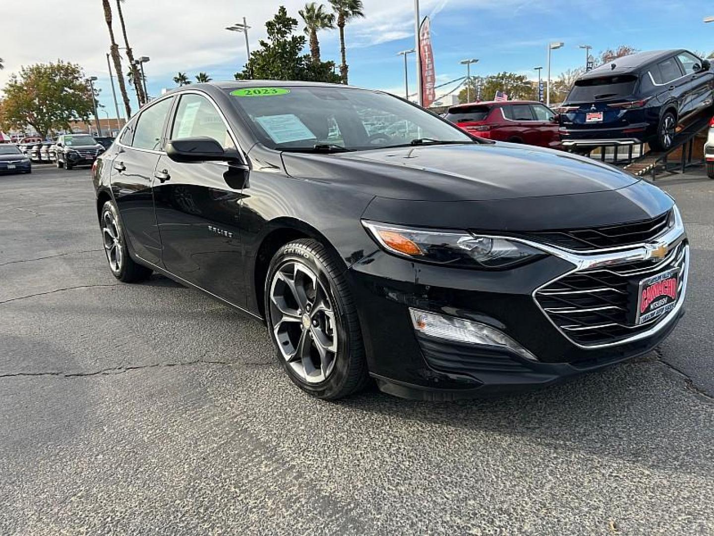 2023 BLACK Chevrolet Malibu (1G1ZD5ST8PF) with an 4-Cyl Turbo 1.5 Liter engine, Automatic CVT transmission, located at 412 Auto Vista Drive, Palmdale, CA, 93551, (661) 945-0620, 34.592636, -118.136681 - Photo#1