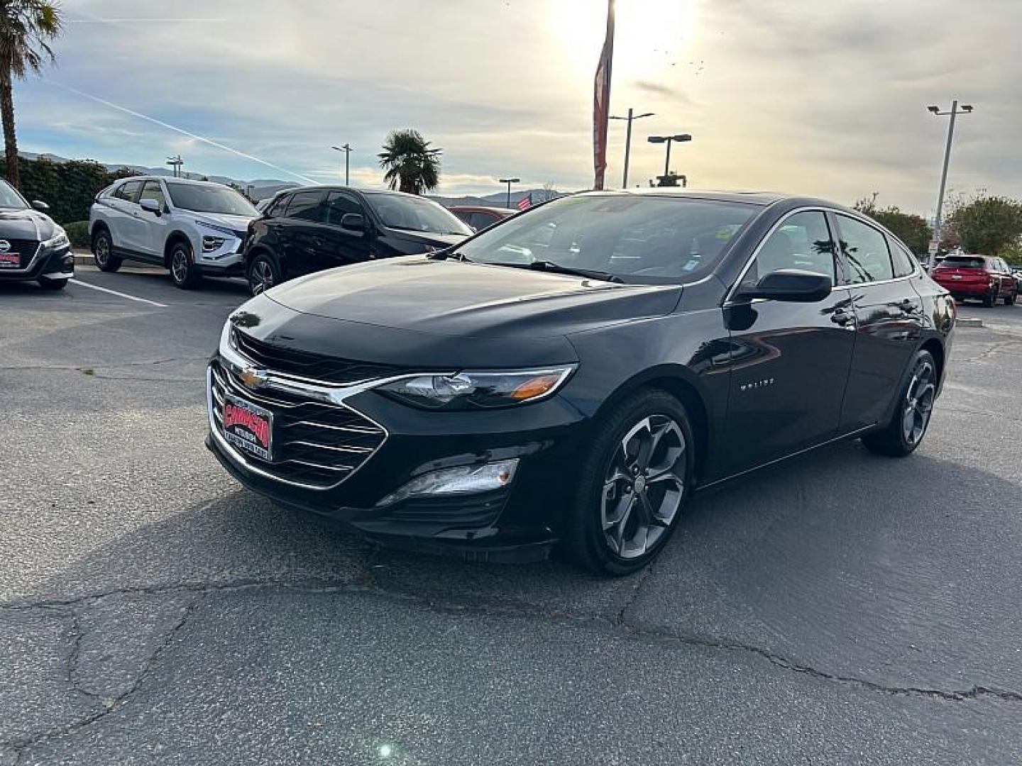 2023 BLACK Chevrolet Malibu (1G1ZD5ST8PF) with an 4-Cyl Turbo 1.5 Liter engine, Automatic CVT transmission, located at 412 Auto Vista Drive, Palmdale, CA, 93551, (661) 945-0620, 34.592636, -118.136681 - Photo#3