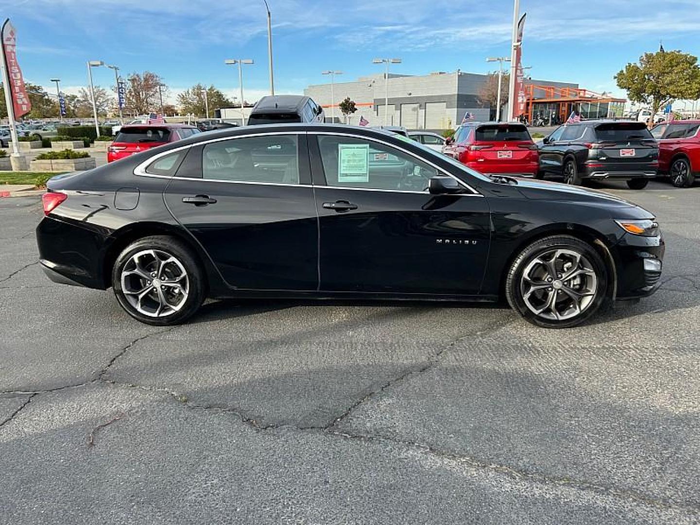 2023 BLACK Chevrolet Malibu (1G1ZD5ST8PF) with an 4-Cyl Turbo 1.5 Liter engine, Automatic CVT transmission, located at 412 Auto Vista Drive, Palmdale, CA, 93551, (661) 945-0620, 34.592636, -118.136681 - Photo#4