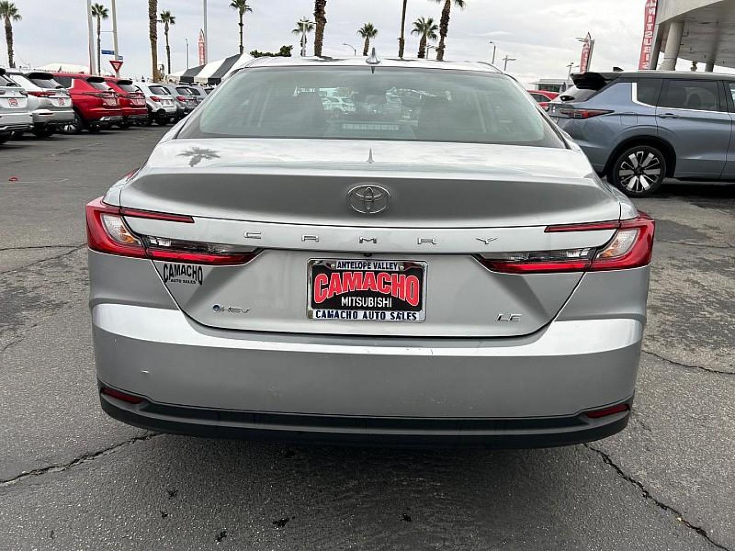 2025 SILVER Toyota Camry (4T1DAACK4SU) with an 4-Cyl Hybrid 2.5 Liter engine, Automatic CVT transmission, located at 412 Auto Vista Drive, Palmdale, CA, 93551, (661) 945-0620, 34.592636, -118.136681 - Photo#3