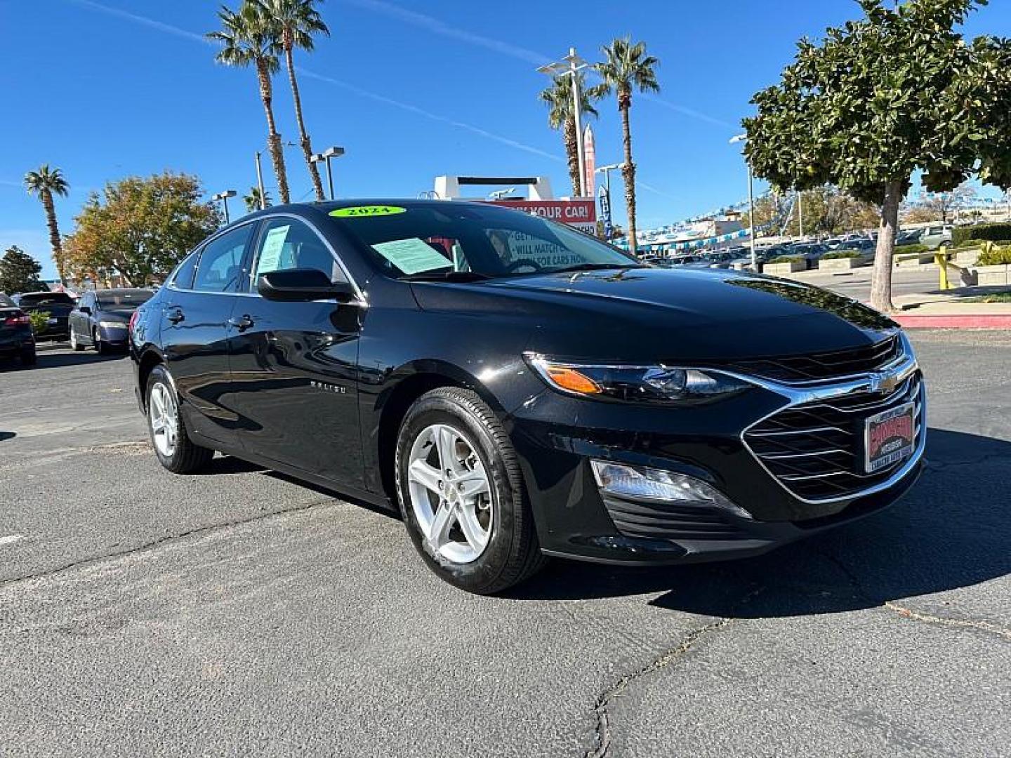 2024 BLACK Chevrolet Malibu (1G1ZD5ST2RF) with an 4-Cyl Turbo 1.5 Liter engine, Automatic CVT transmission, located at 412 Auto Vista Drive, Palmdale, CA, 93551, (661) 945-0620, 34.592636, -118.136681 - Photo#0