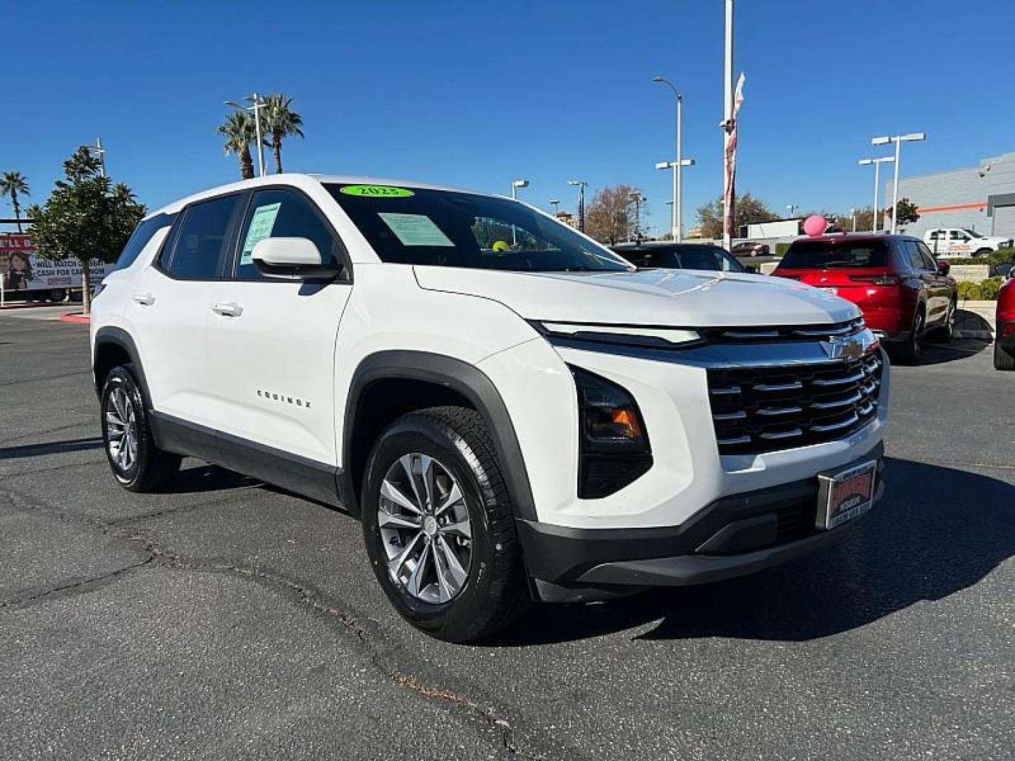 2025 WHITE Chevrolet Equinox (3GNAXHEG8SL) with an 4-Cyl Turbo 1.5 Liter engine, Automatic CVT transmission, located at 412 Auto Vista Drive, Palmdale, CA, 93551, (661) 945-0620, 34.592636, -118.136681 - Photo#1